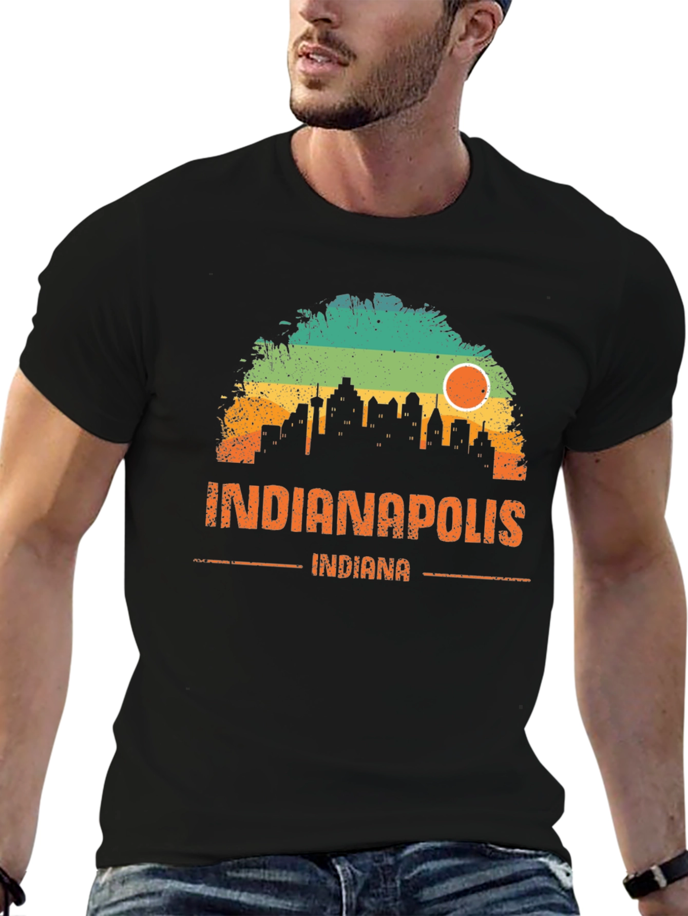 Indianapolis Indiana Skyline T-Shirt