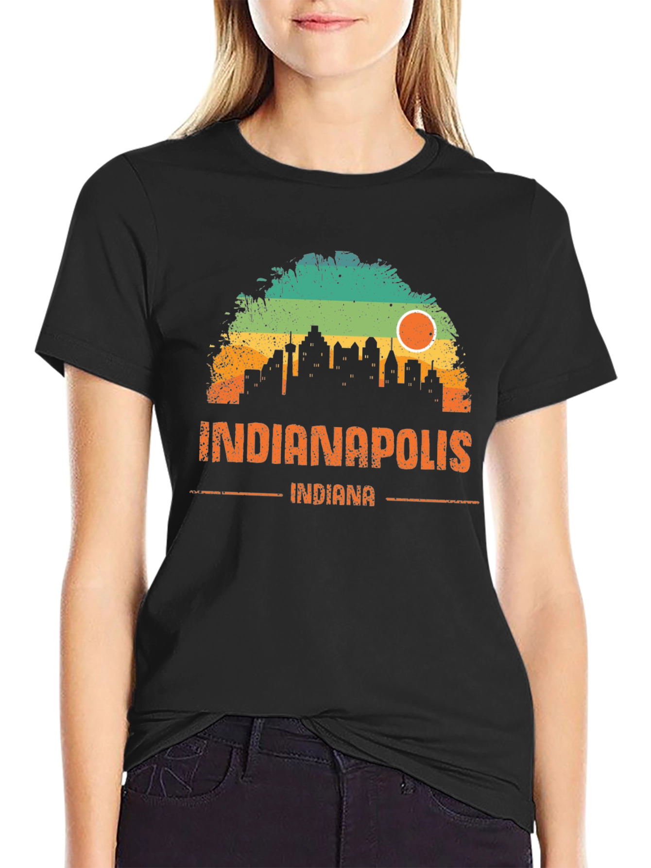 Indianapolis Indiana Skyline T-Shirt