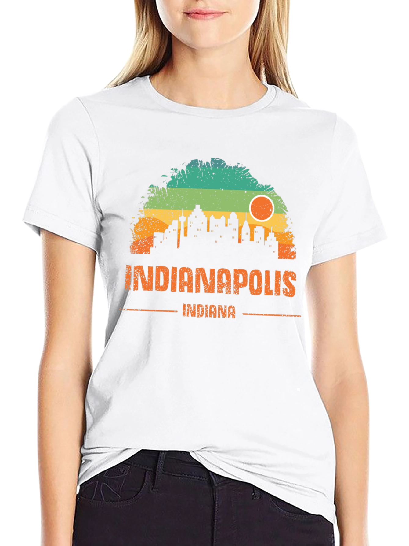 Indianapolis Indiana Skyline T-Shirt