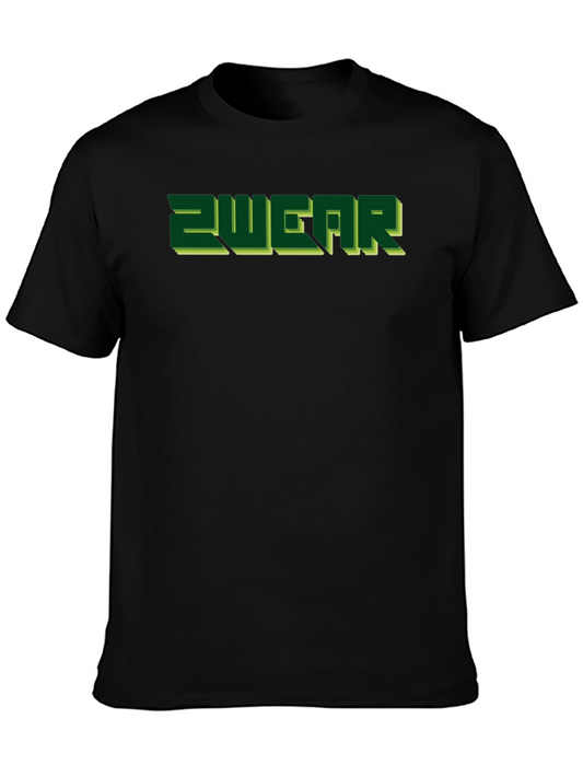 2WEAR Mens Black Graphic Tee