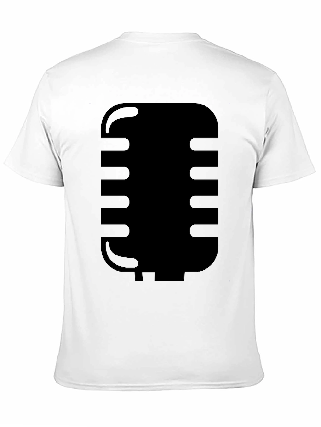 Retro Microphone Graphic Tee - Classic Style
