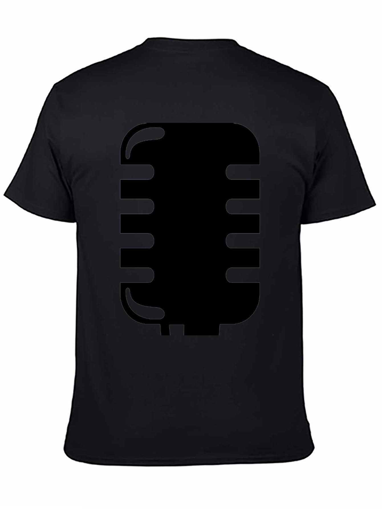 Retro Microphone Graphic Tee - Classic Style