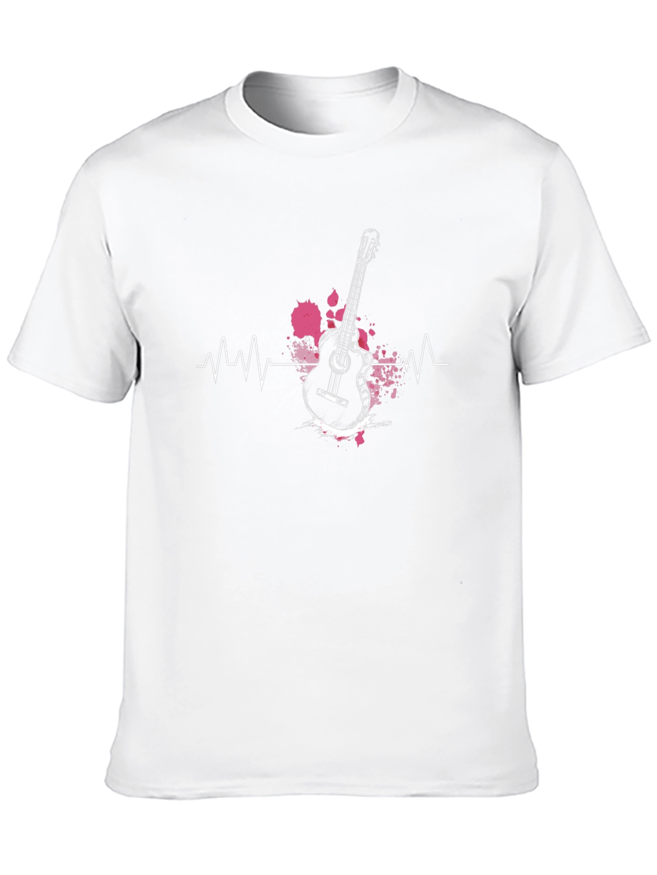 Guitar Heartbeat T-Shirt - Musician Style