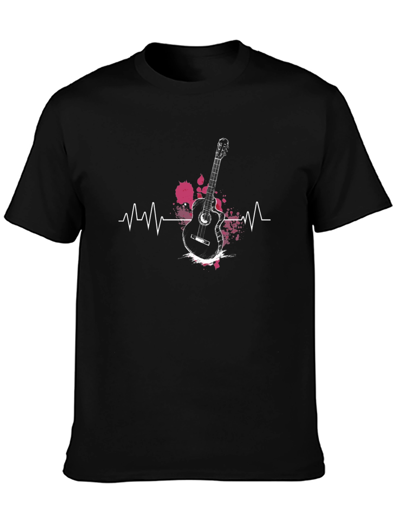 Guitar Heartbeat T-Shirt - Musician Style