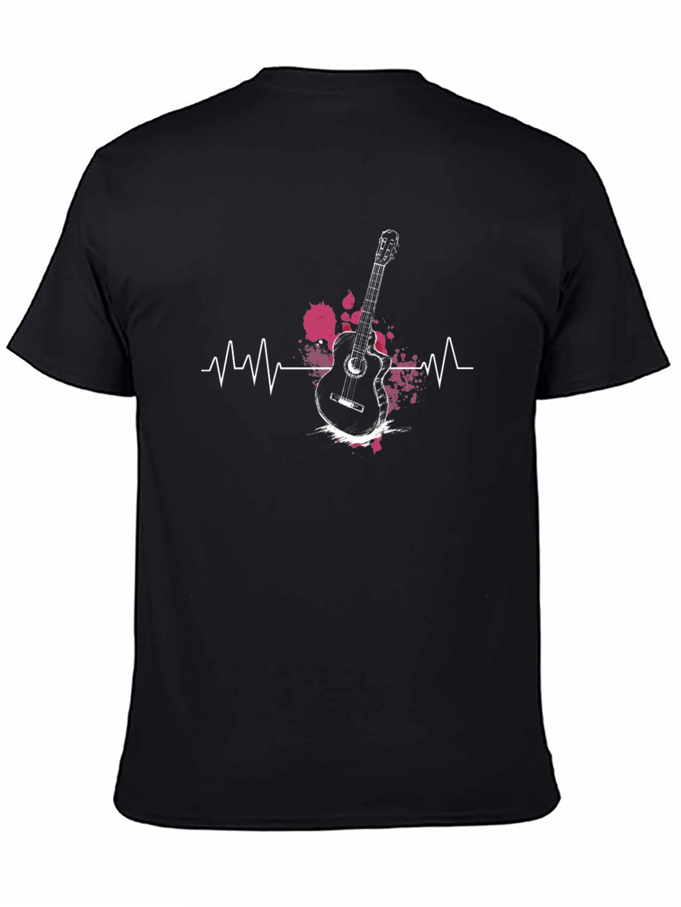 Guitar Heartbeat T-Shirt - Musician Style