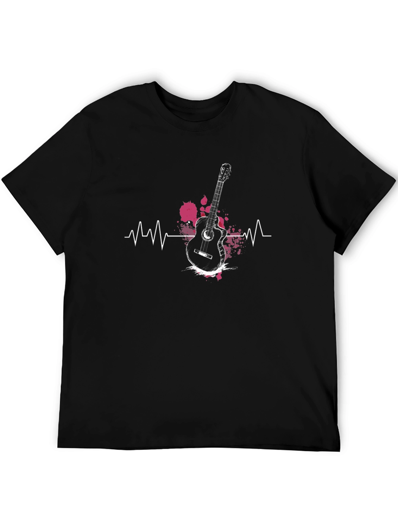 Guitar Heartbeat T-Shirt - Musician Style