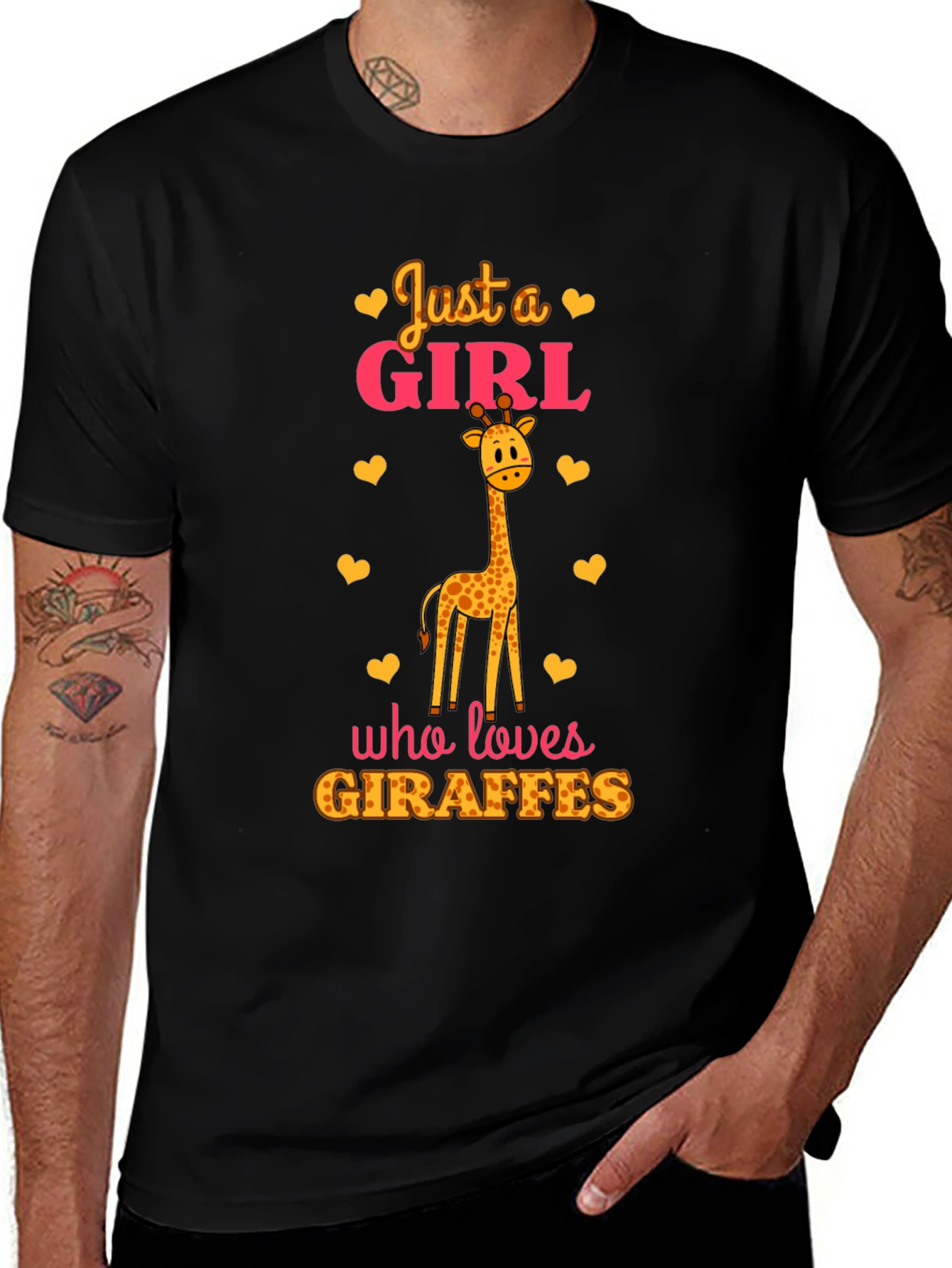 Just a Girl Who Loves Giraffes T-Shirt