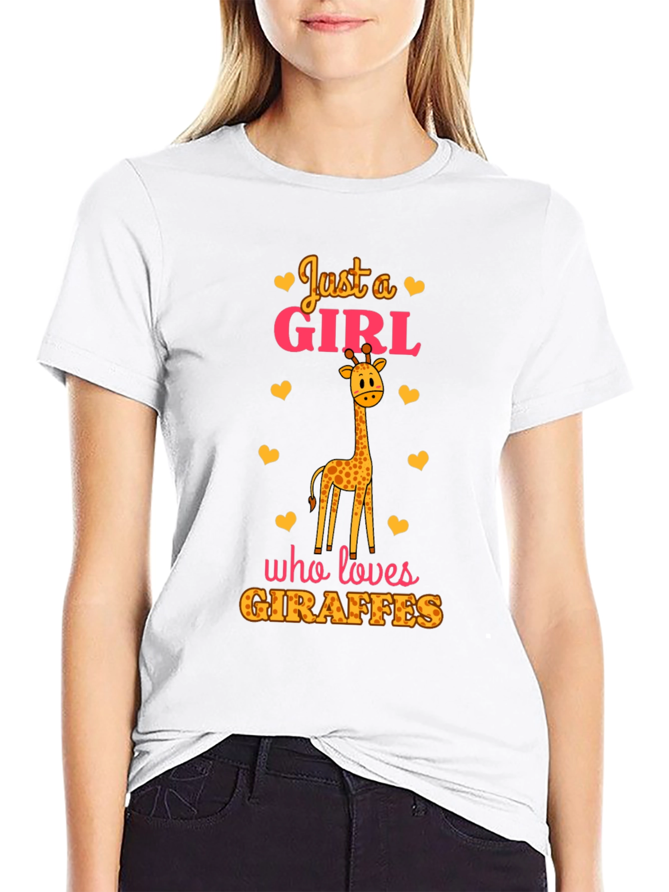 Just a Girl Who Loves Giraffes T-Shirt