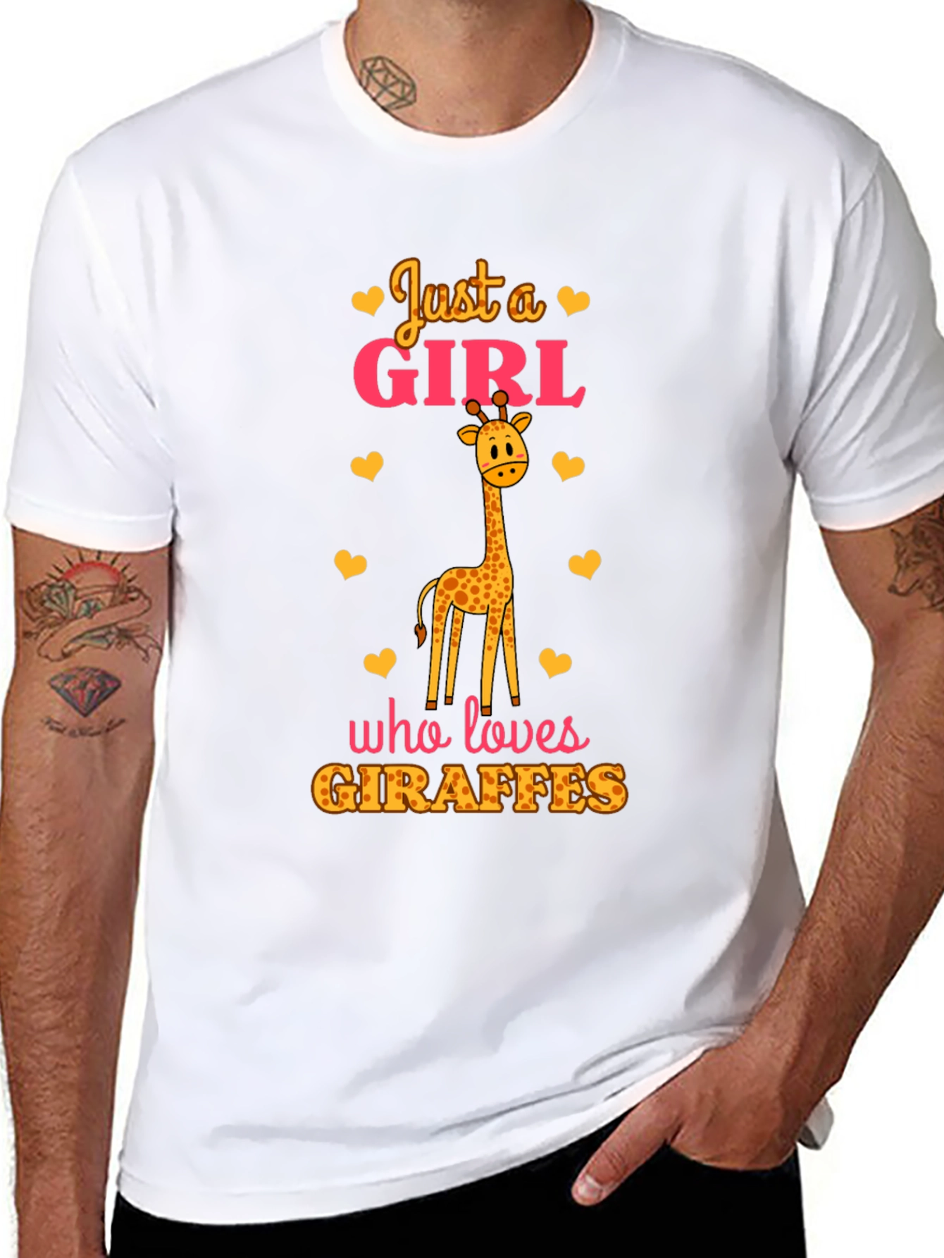 Just a Girl Who Loves Giraffes T-Shirt