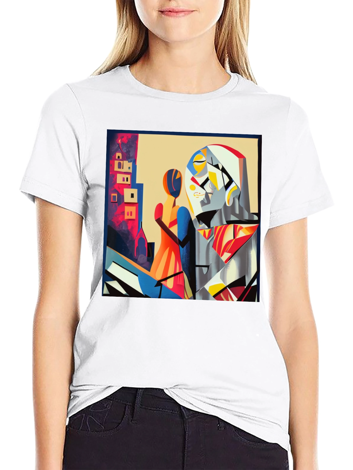 Abstract Art Graphic Tee - Modern Black T-Shirt