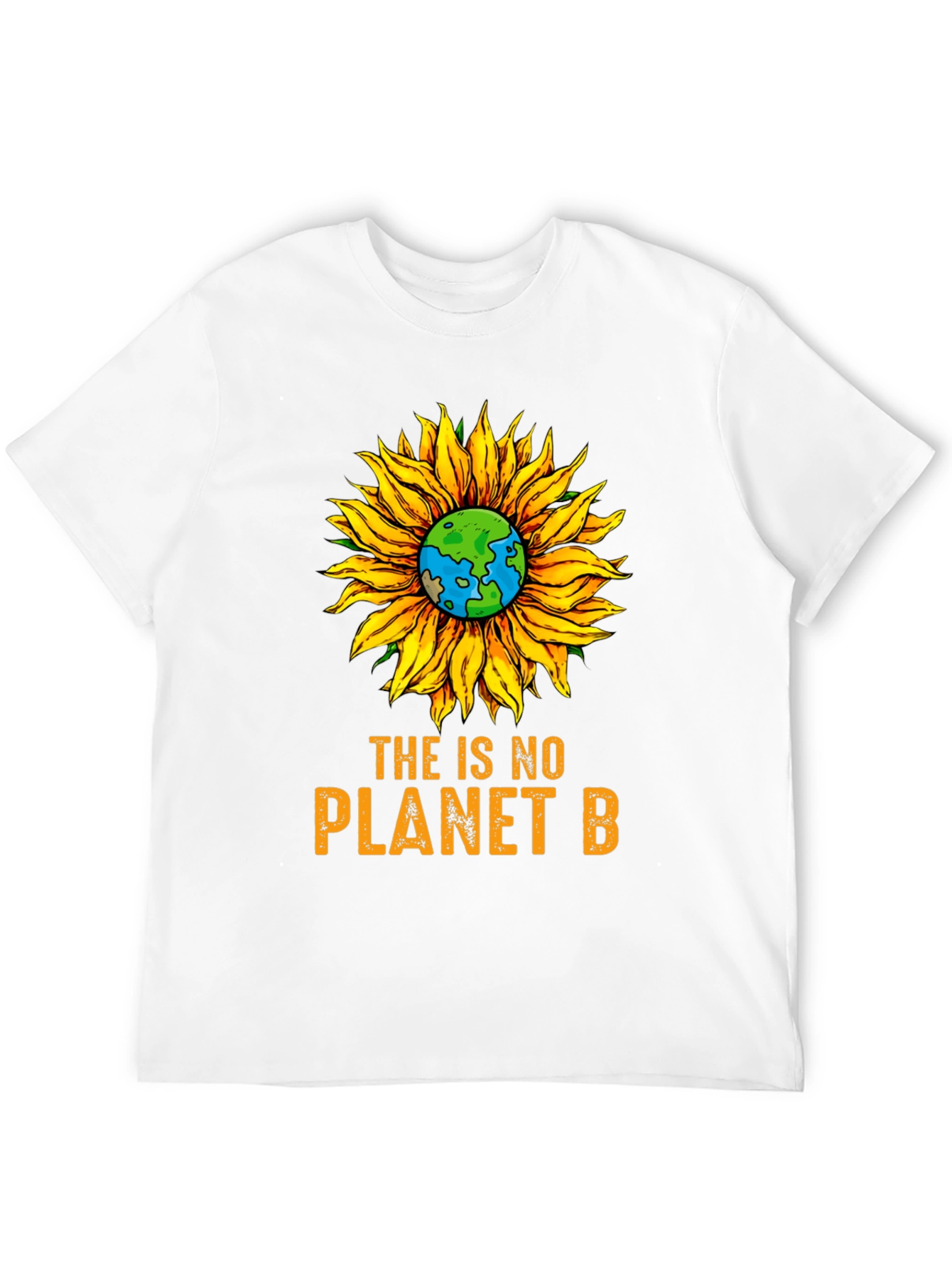No Planet B Sunflower Graphic Tee - Earth Day
