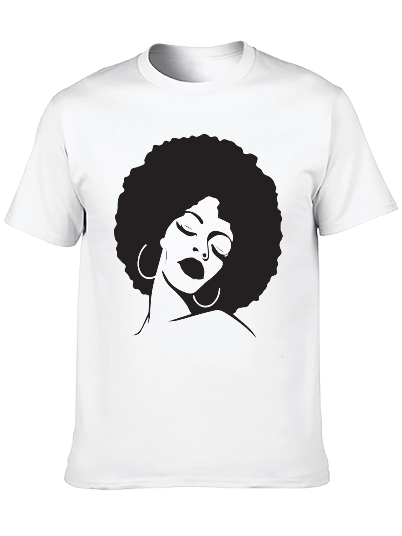 Afro Silhouette Graphic Tee