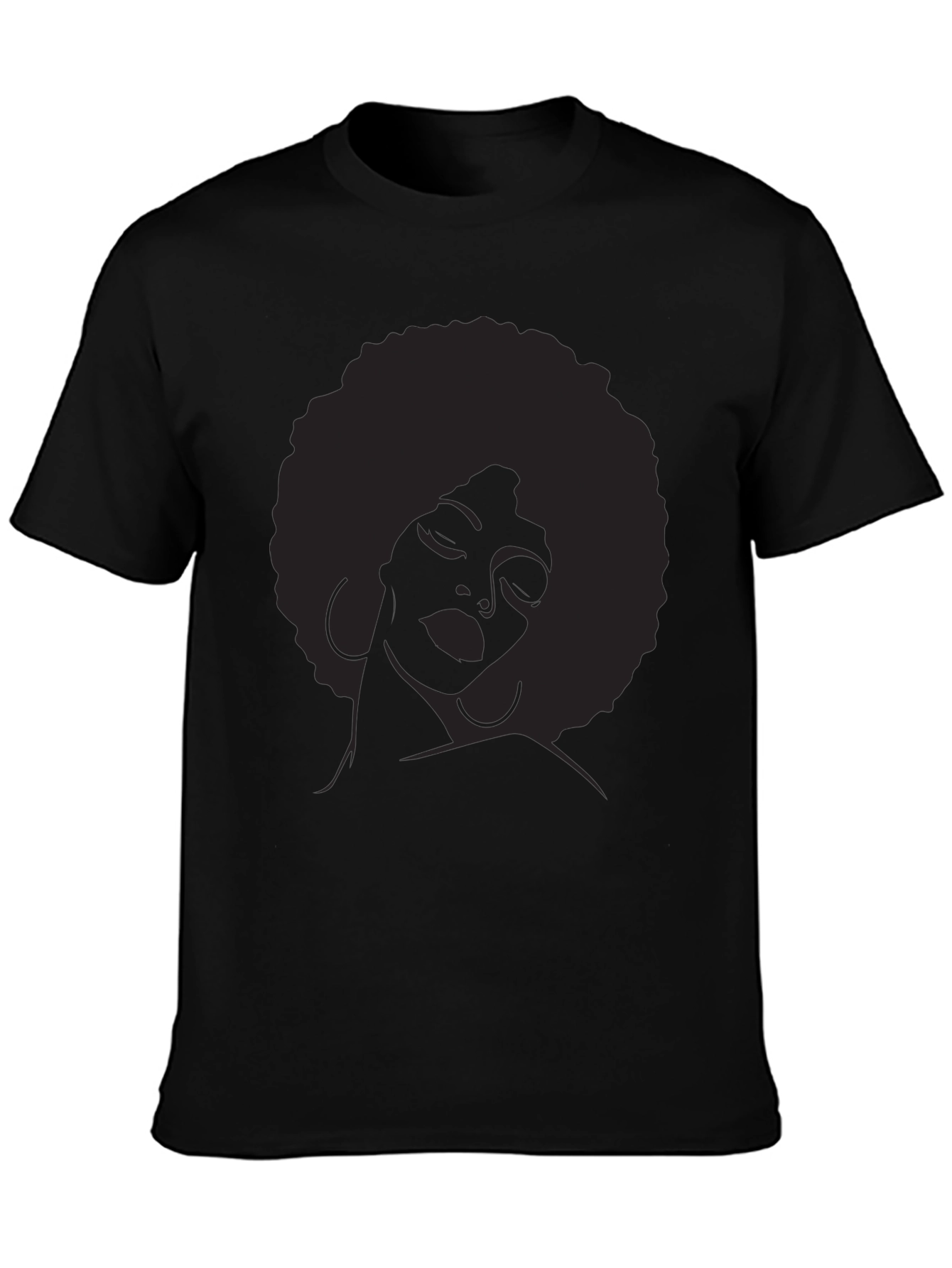 Afro Silhouette Graphic Tee