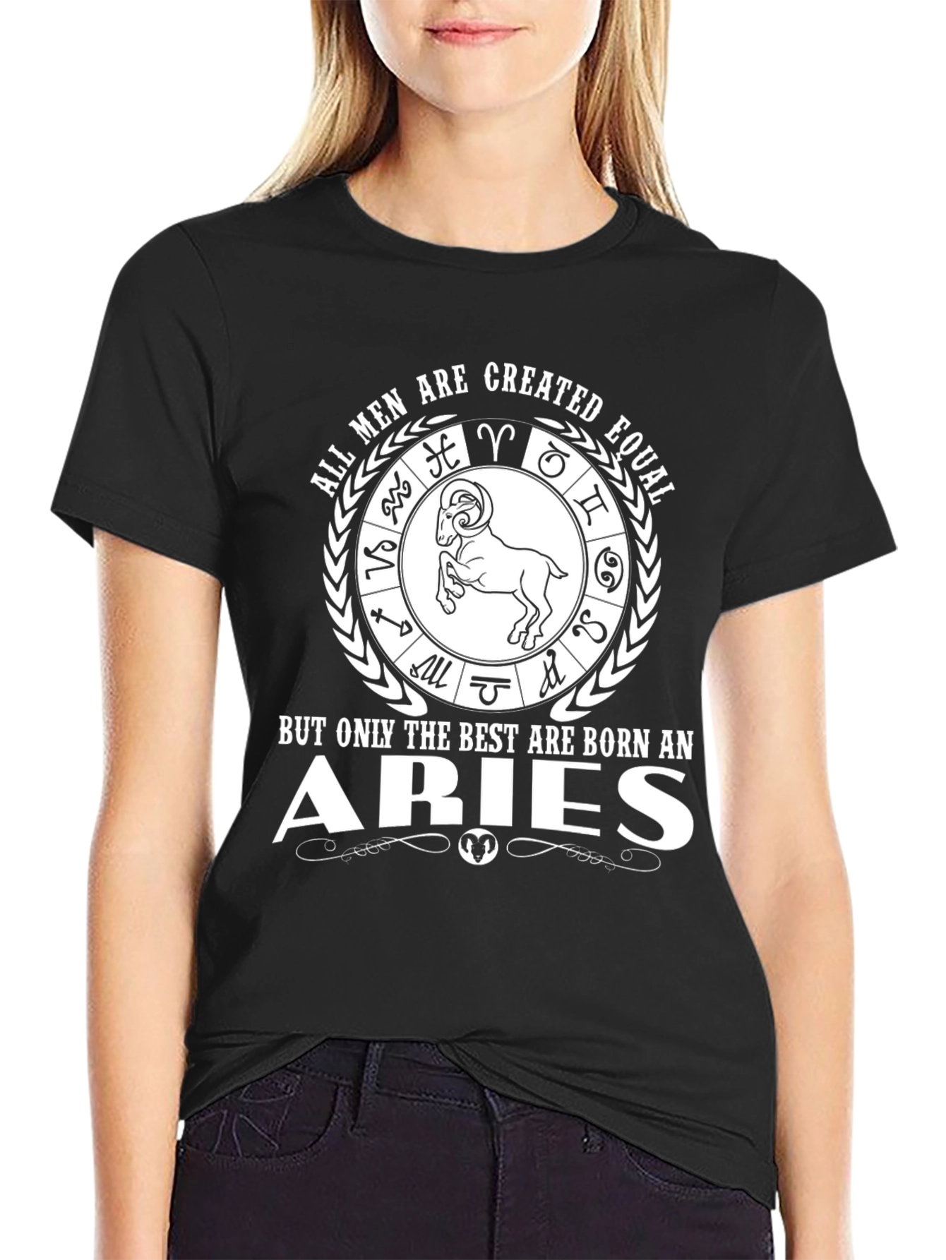 Aries Zodiac Sign T-Shirt: All Men Are Created Equal