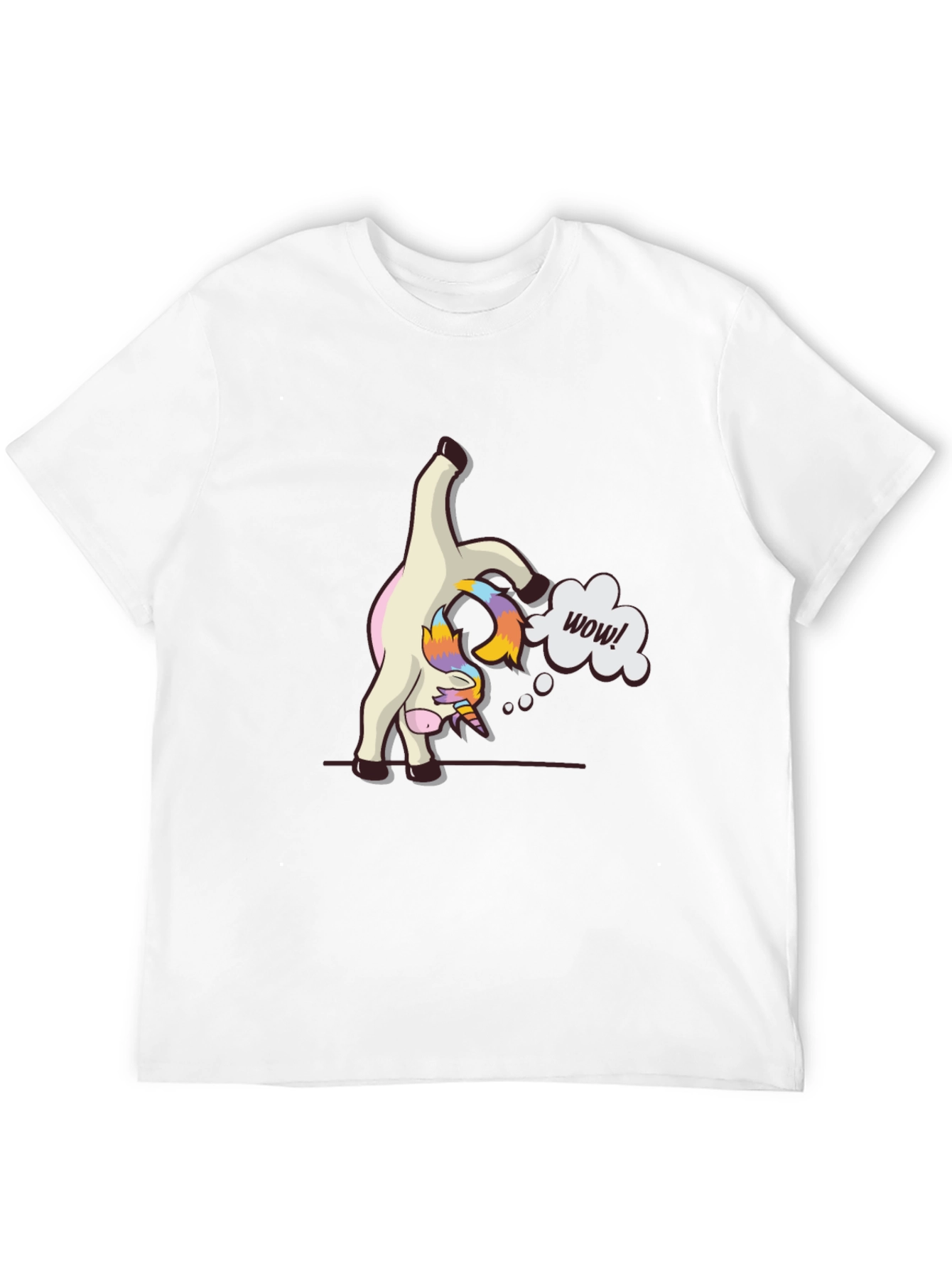Unicorn Wow! Black Graphic Tee