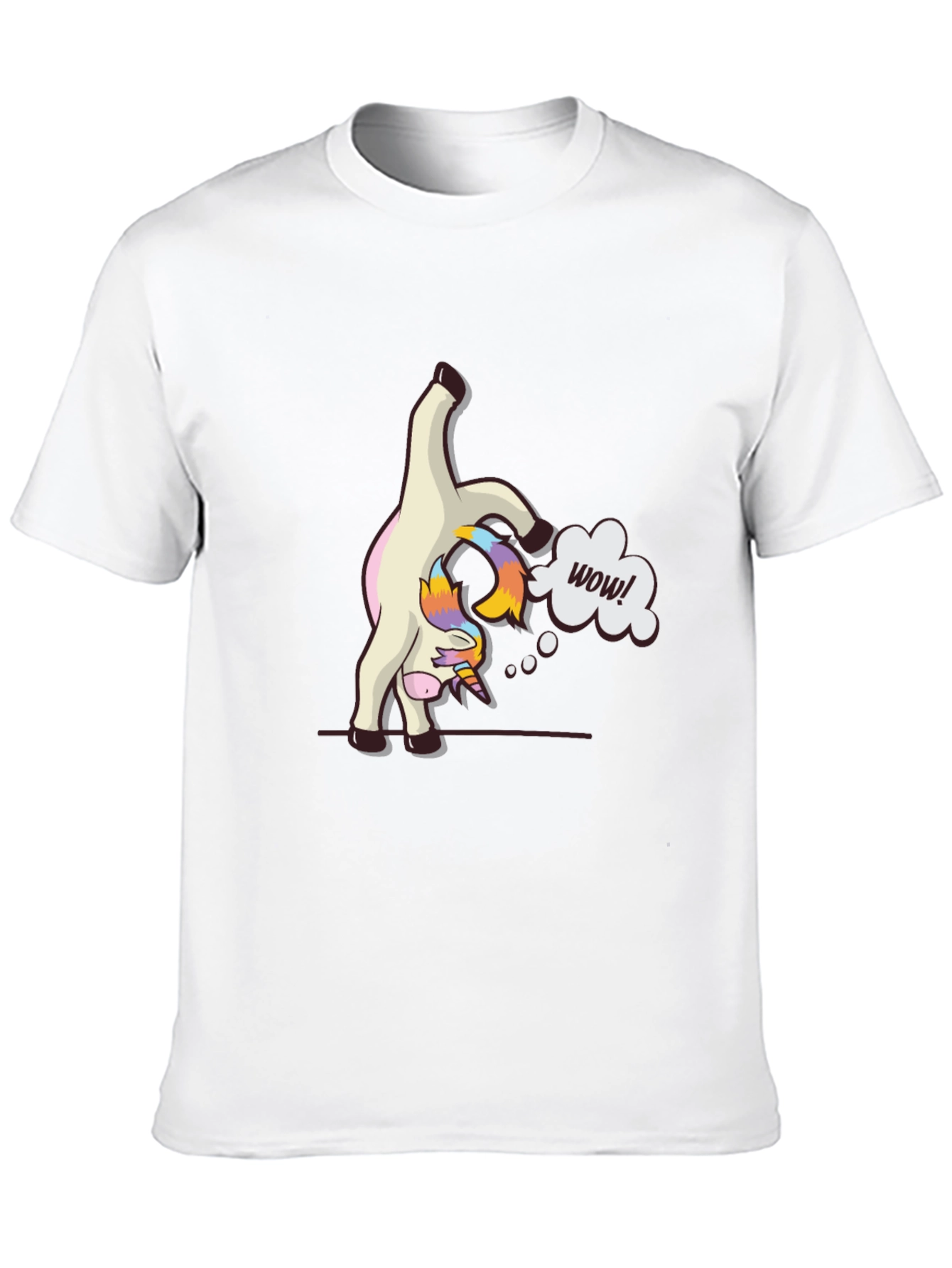 Unicorn Wow! Black Graphic Tee