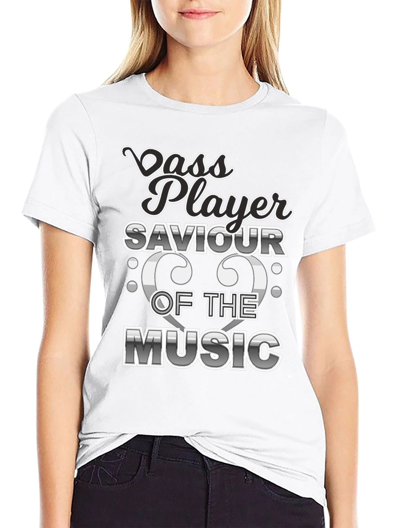 Bass Player Saviour of the Music Graphic T-Shirt