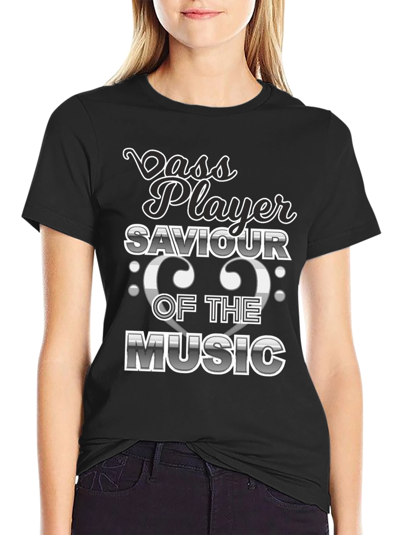Bass Player Saviour of the Music Graphic T-Shirt