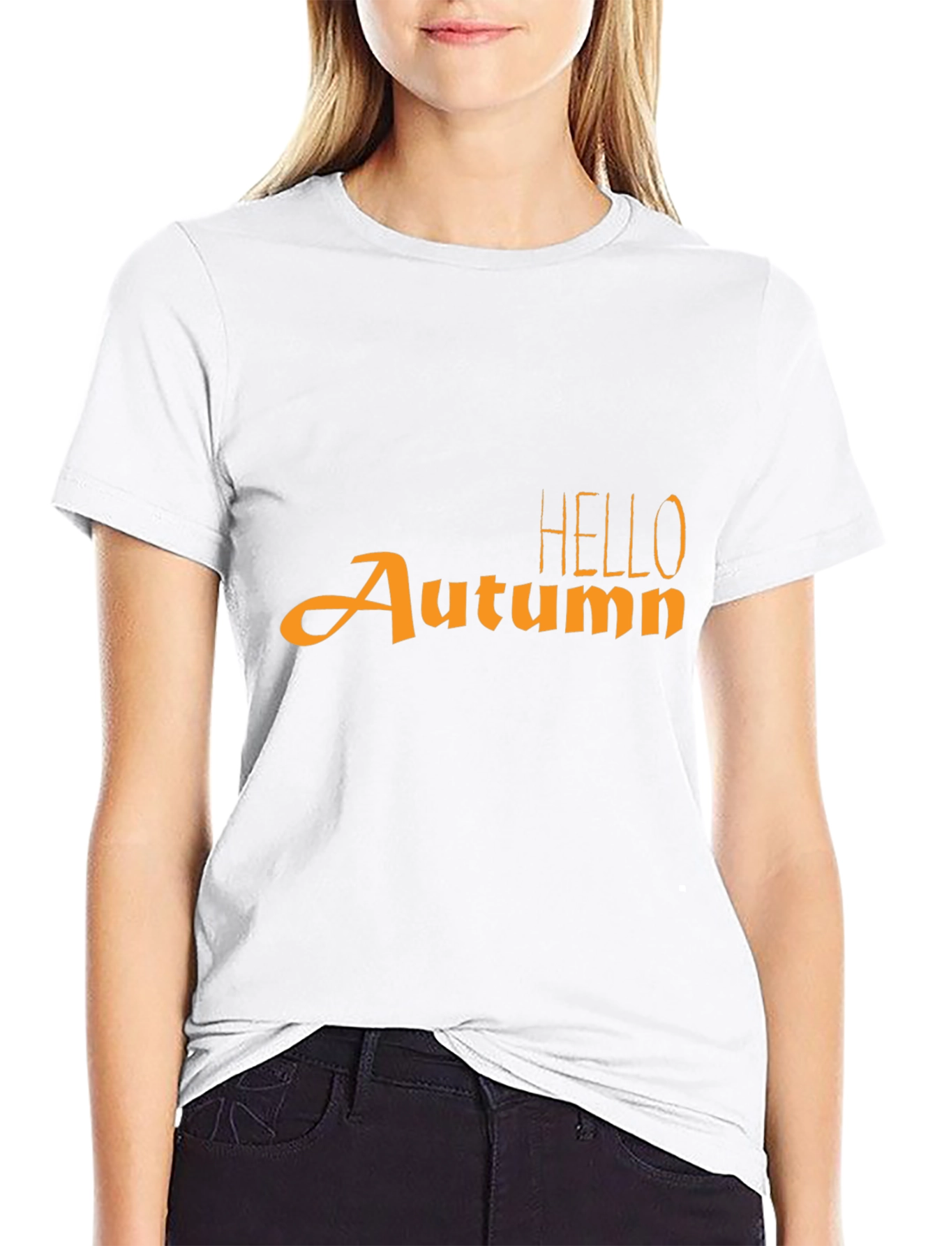 Hello Autumn Graphic Tee - Stylish Fall T-Shirt