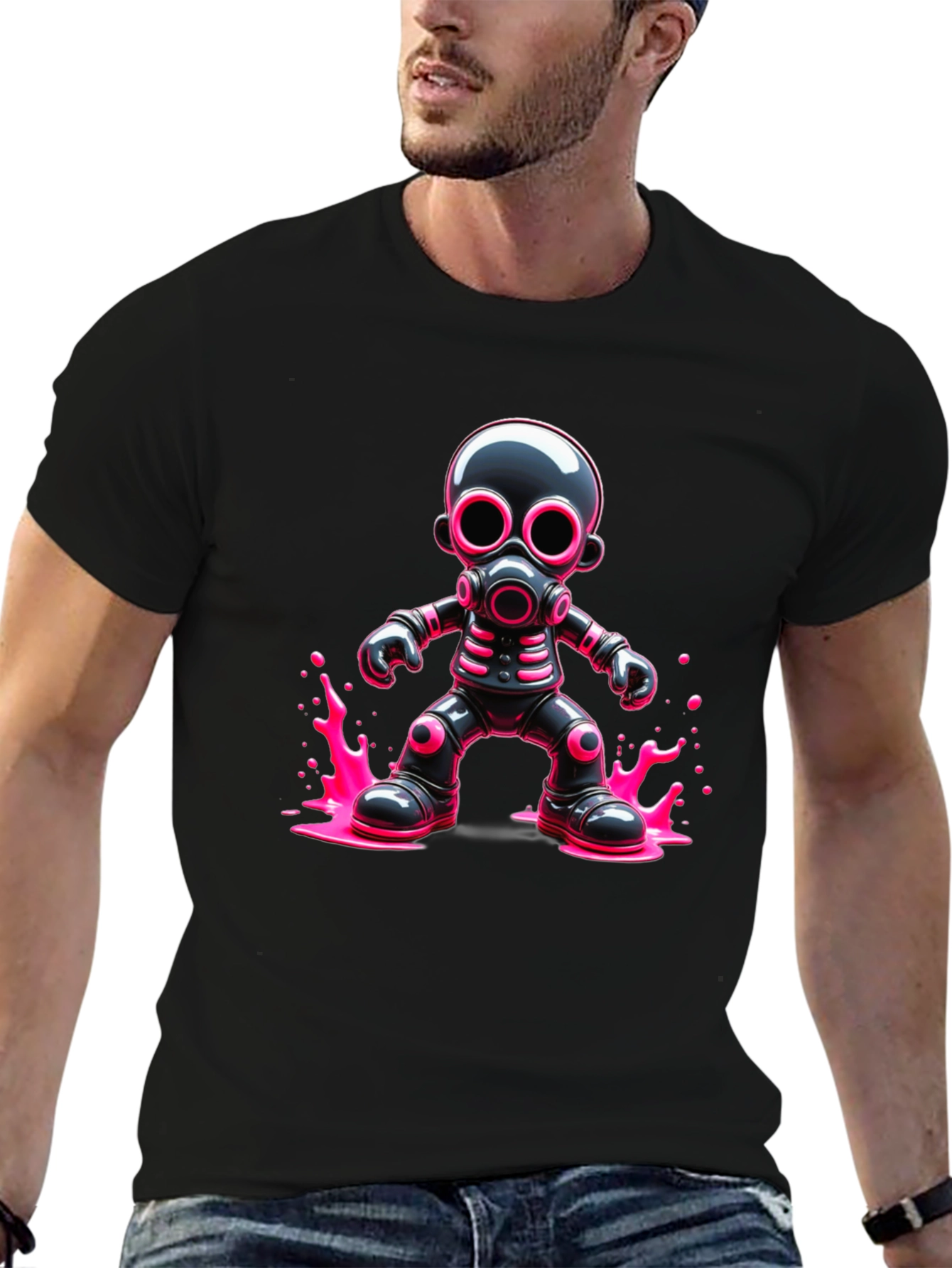 Cyberpunk Gas Mask T-Shirt - Bold Graphic Tee