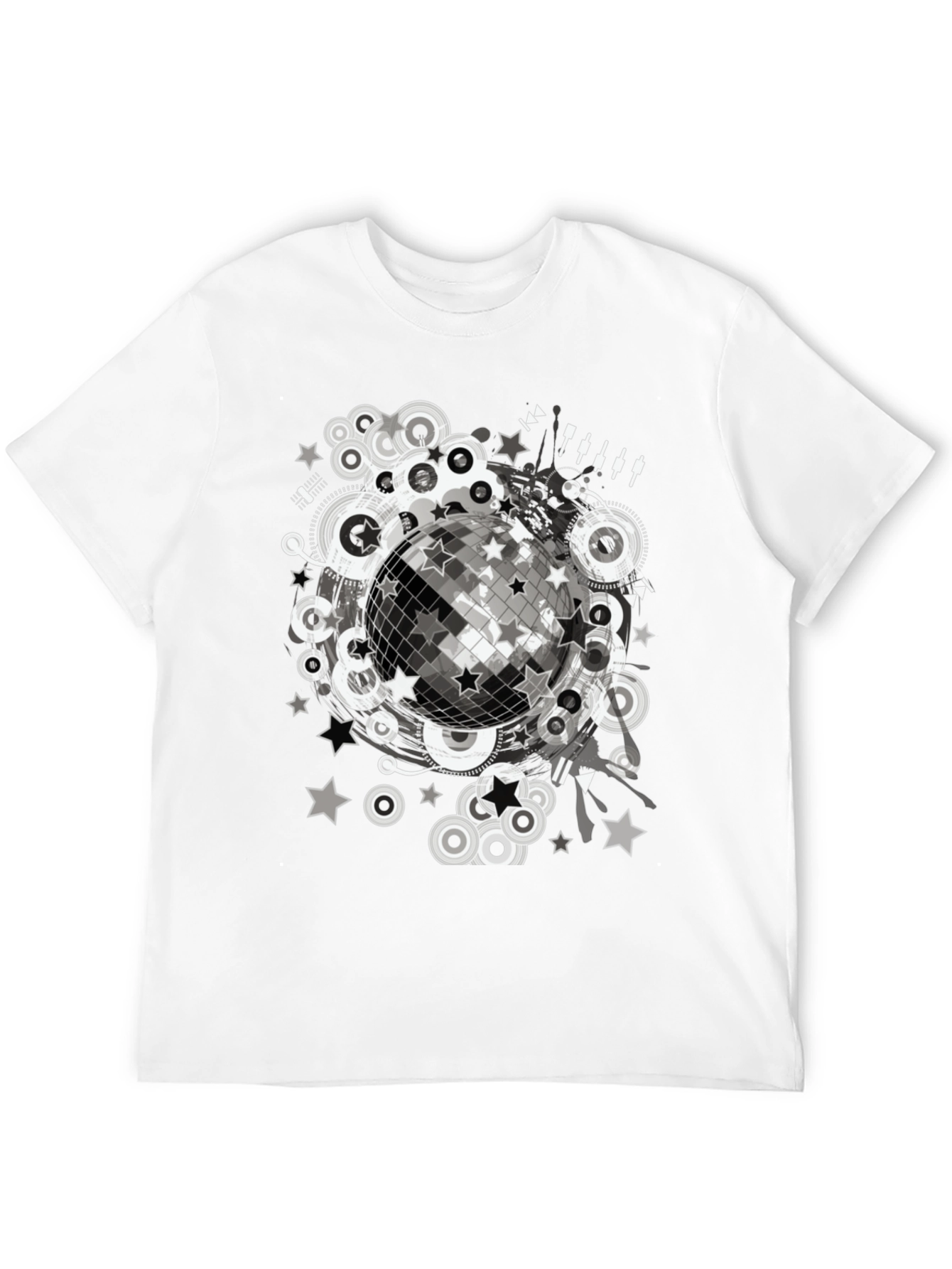 Disco Ball Graphic Tee - Retro Party Shirt
