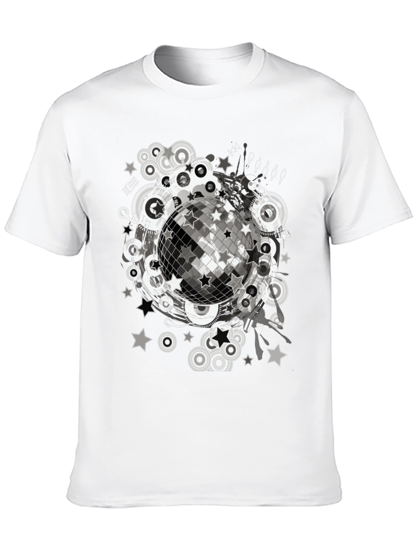 Disco Ball Graphic Tee - Retro Party Shirt