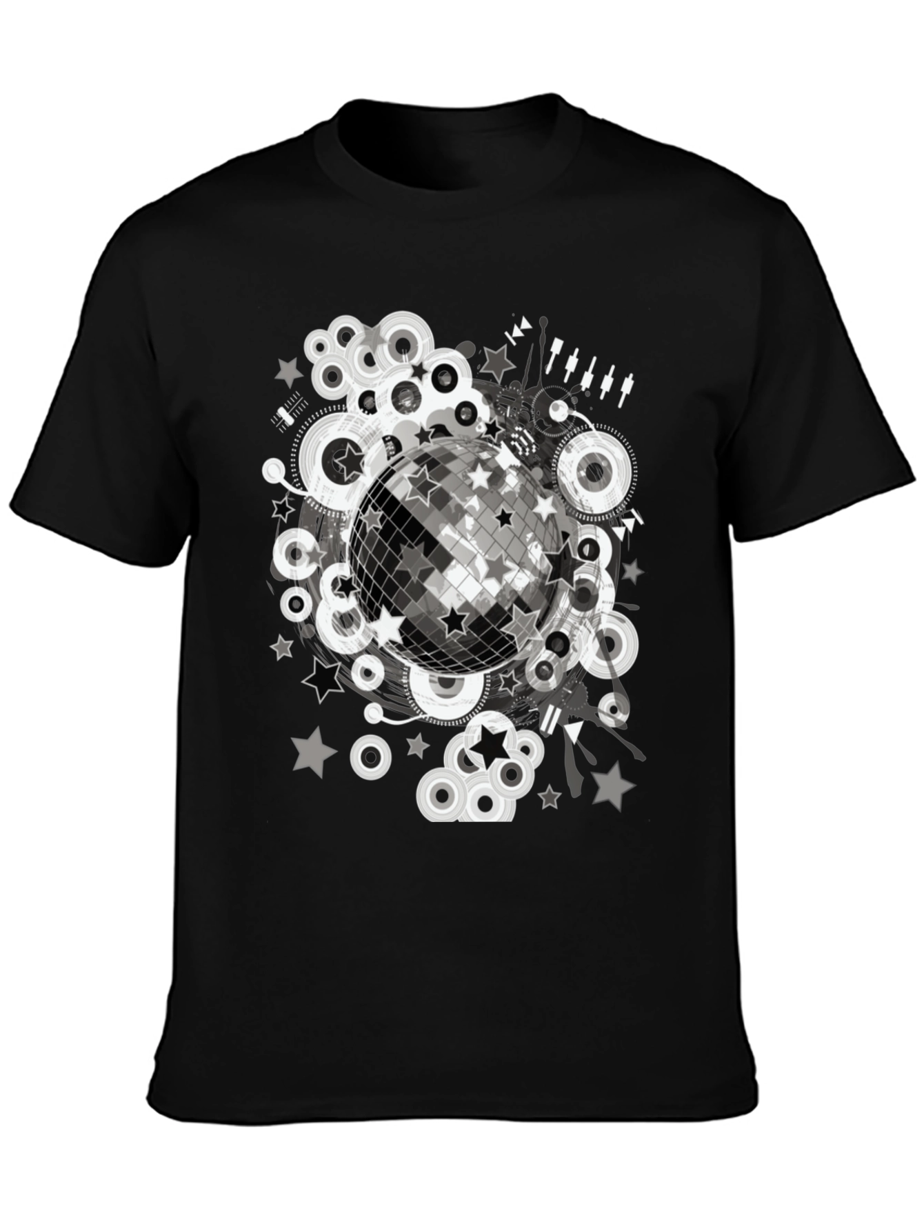 Disco Ball Graphic Tee - Retro Party Shirt