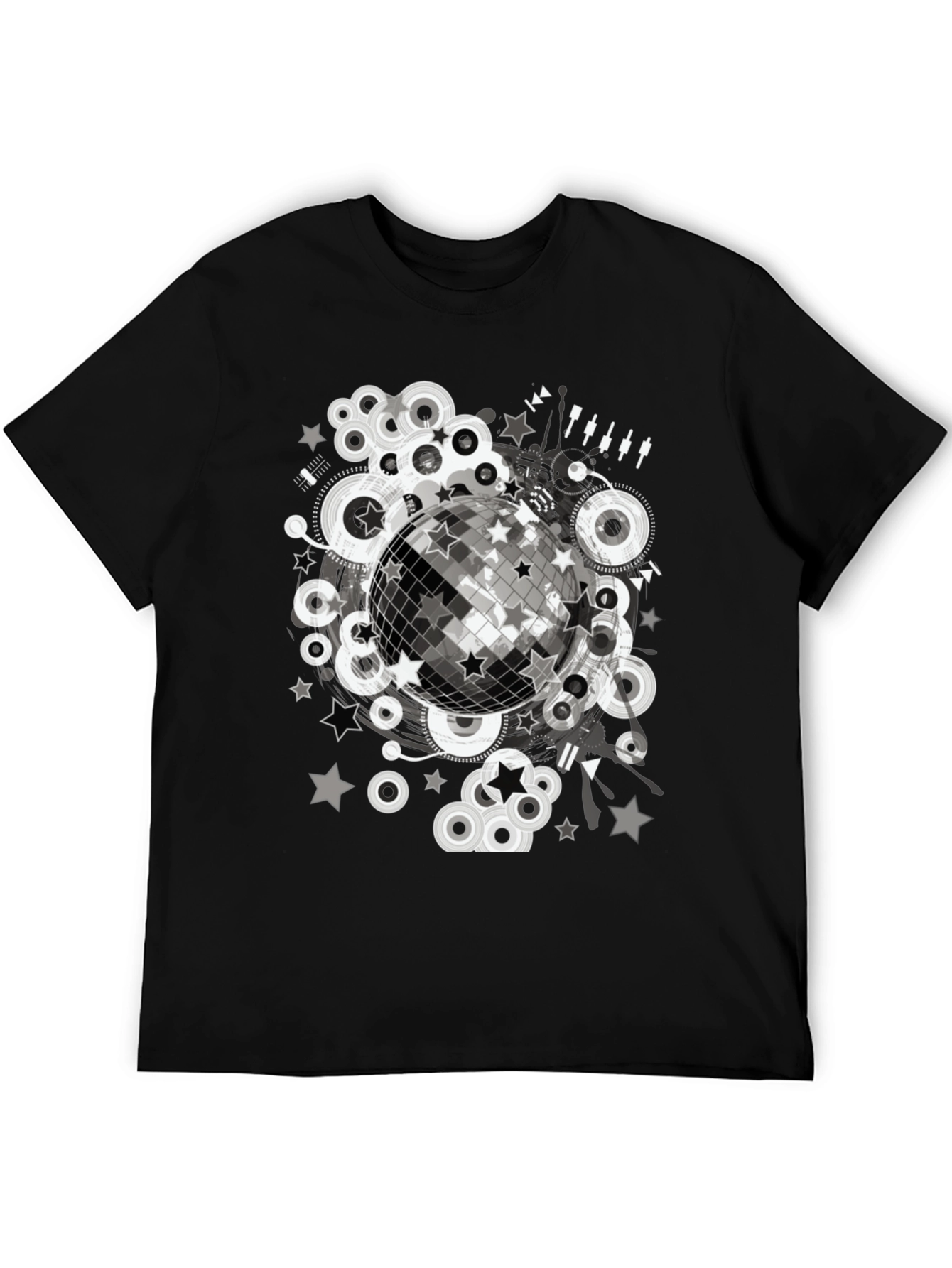 Disco Ball Graphic Tee - Retro Party Shirt