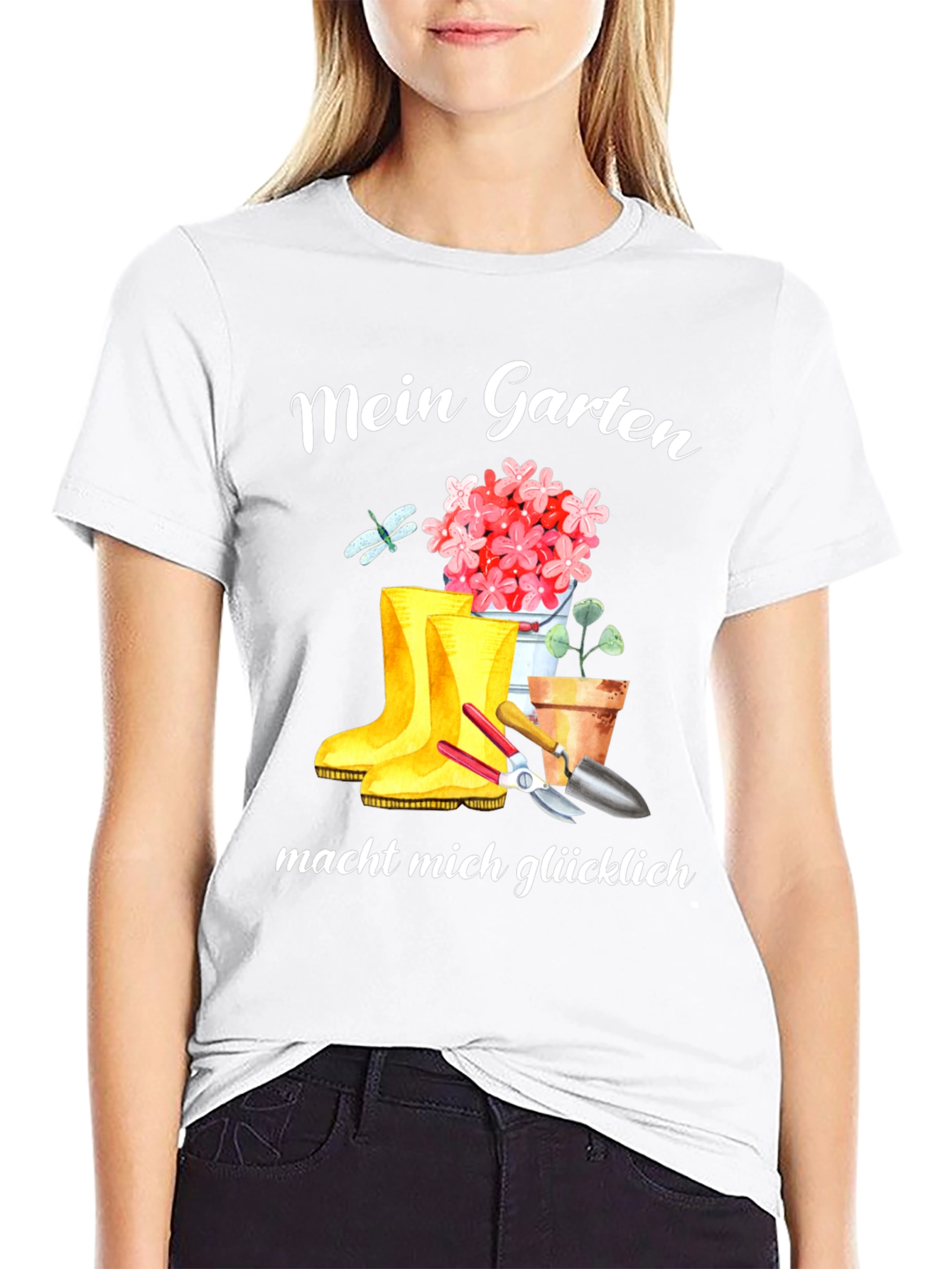 Mein Garten Makes Me Happy T-Shirt