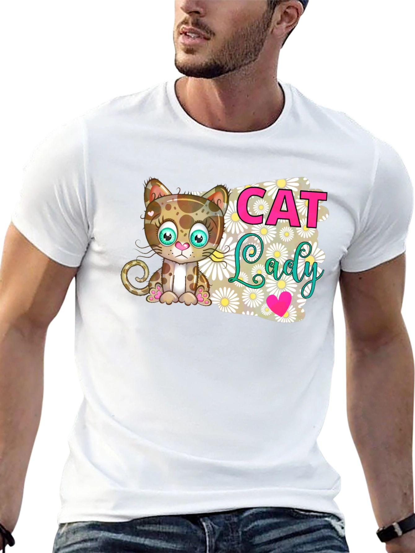 Cat Lady Graphic T-Shirt - Soft Cotton Tee