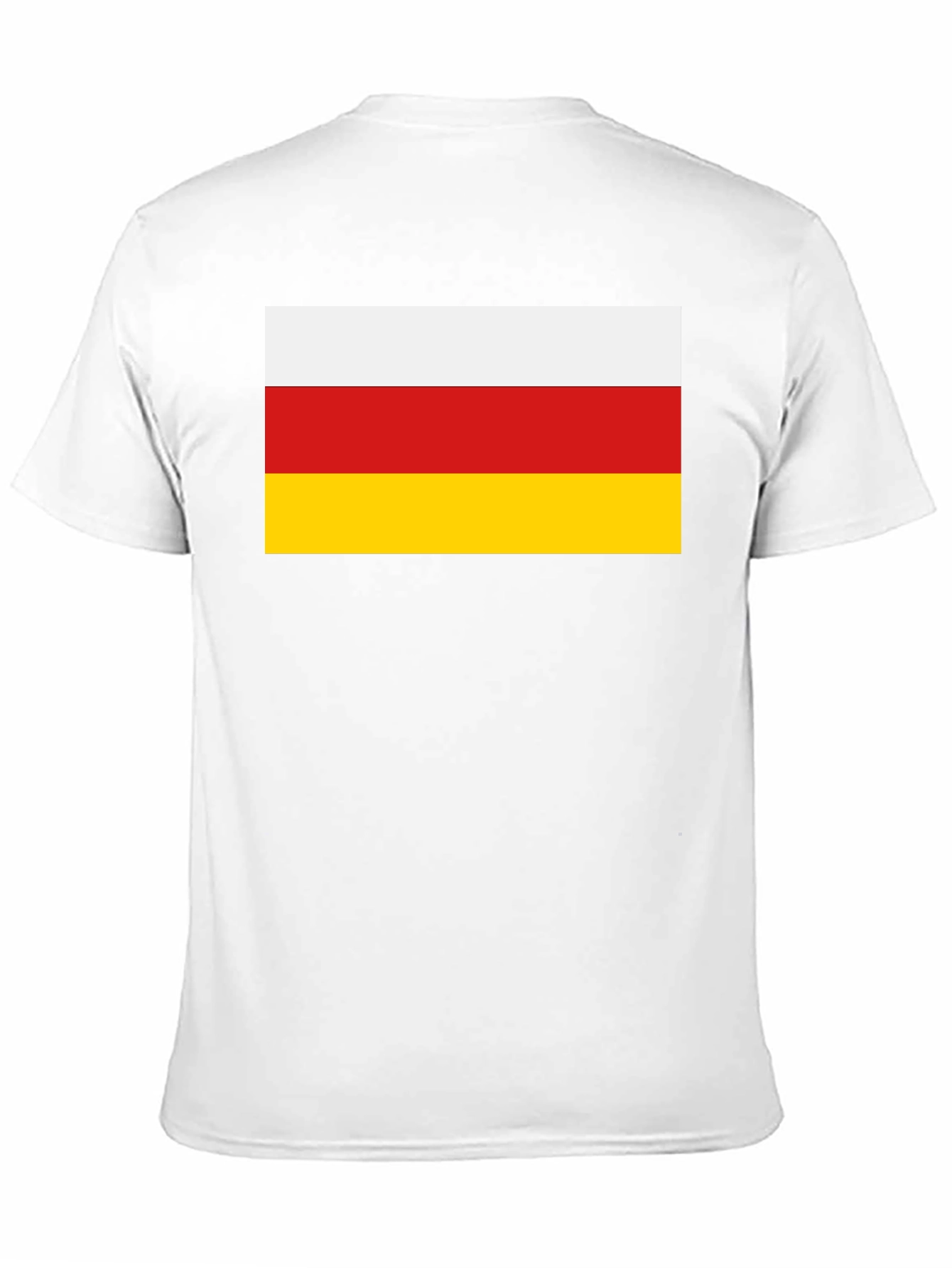 South Ossetia Flag T-Shirt - Black Cotton Tee