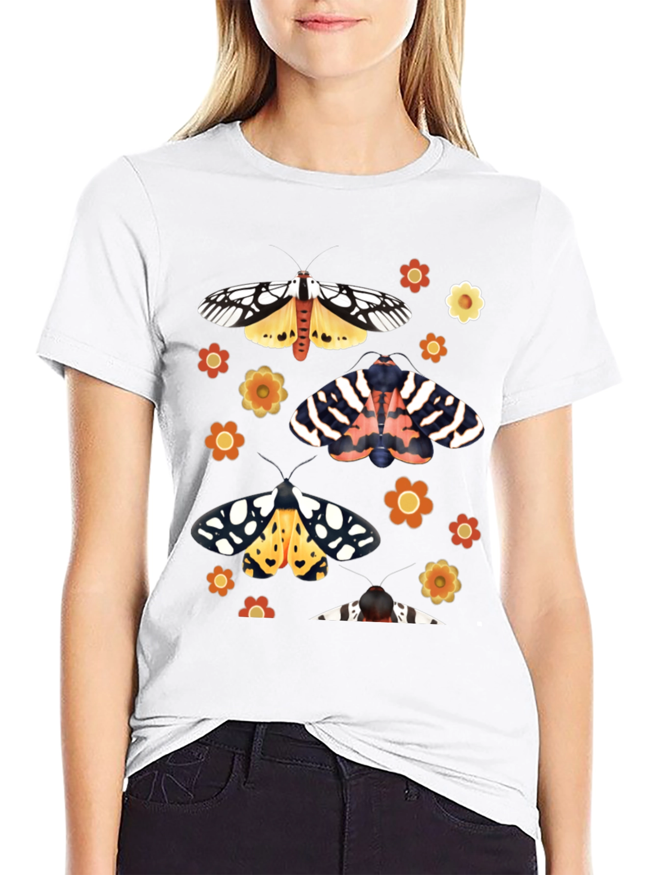 Moth & Flower Graphic Tee