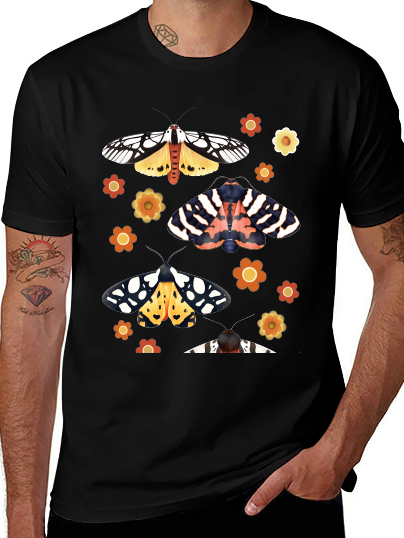 Moth & Flower Graphic Tee