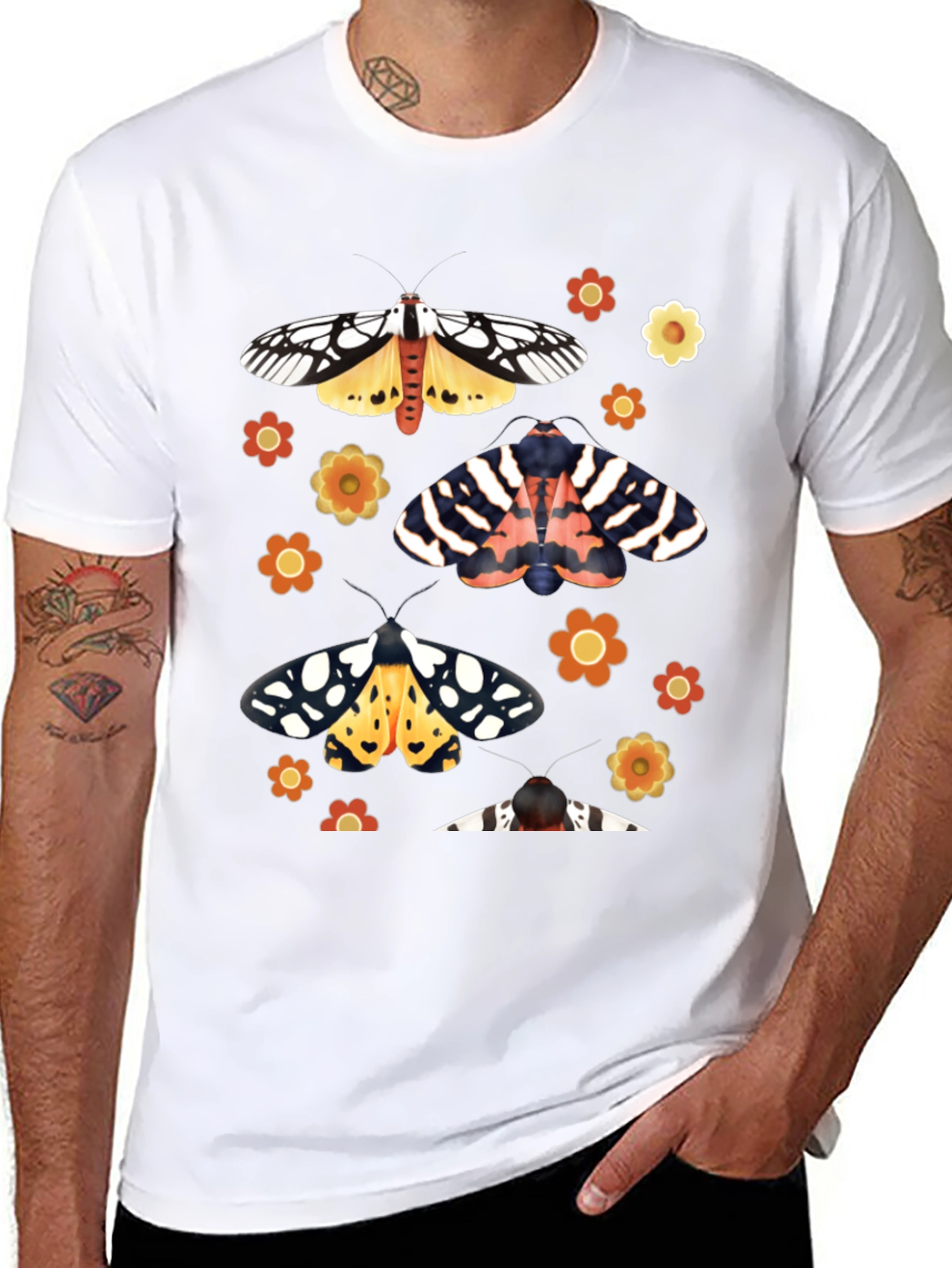 Moth & Flower Graphic Tee