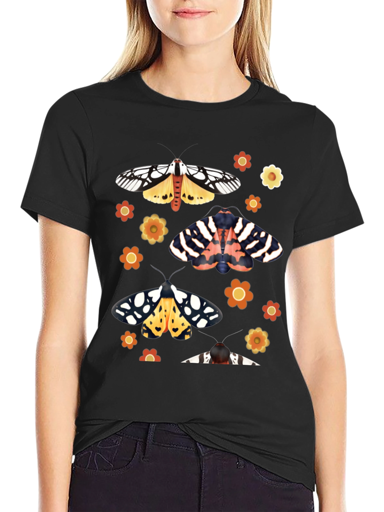 Moth & Flower Graphic Tee