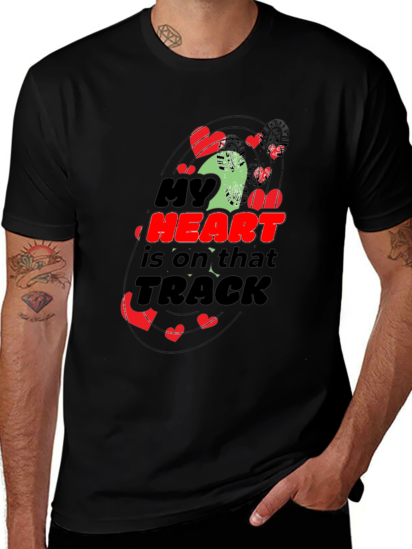 My Heart is on That Track Graphic Tee