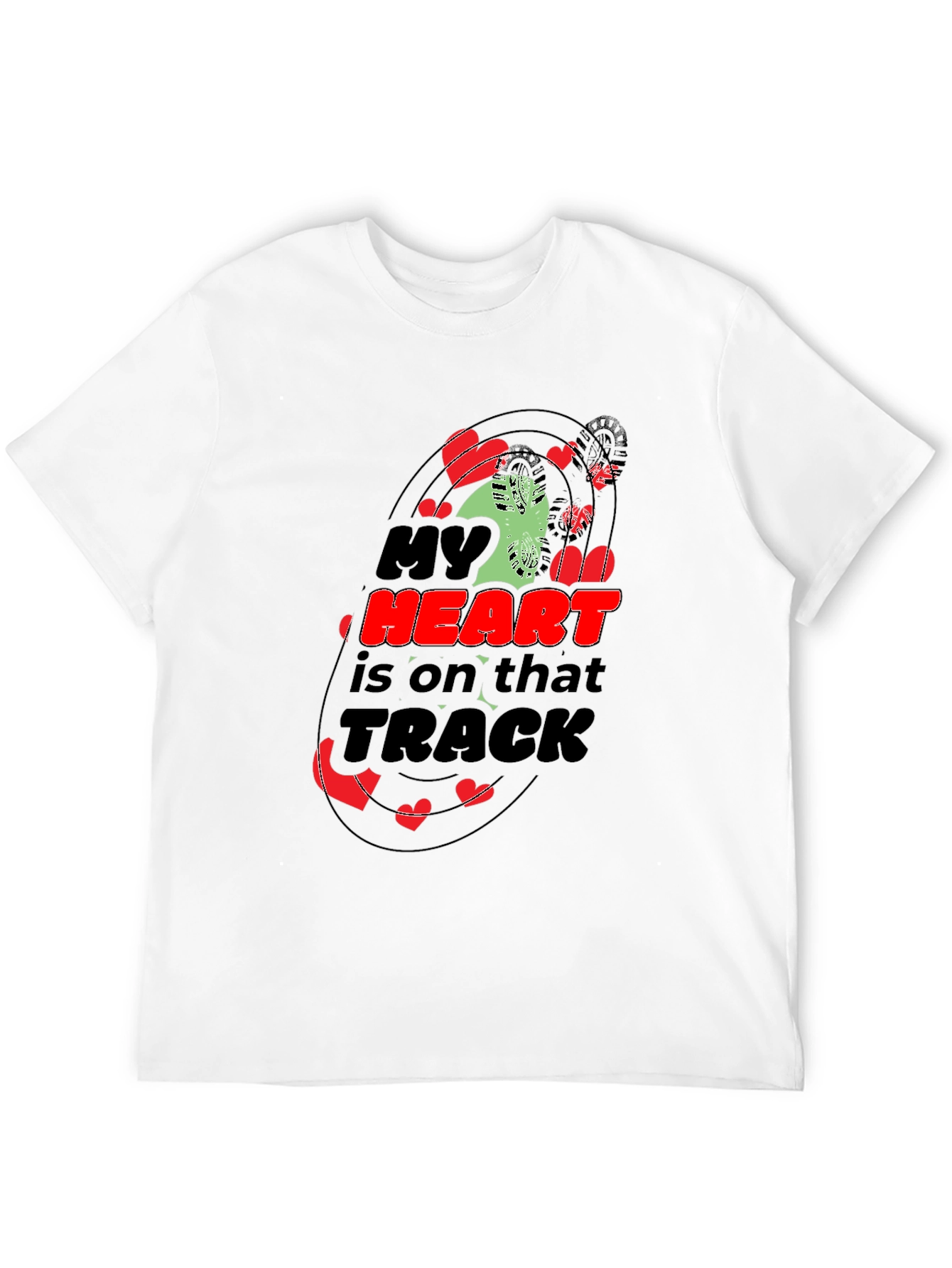 My Heart is on That Track Graphic Tee