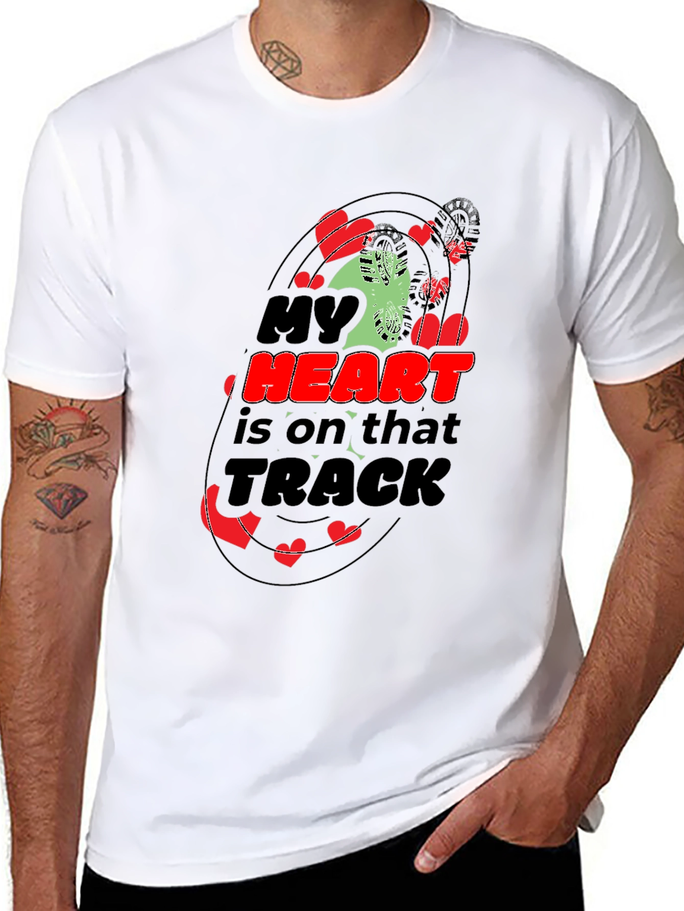 My Heart is on That Track Graphic Tee