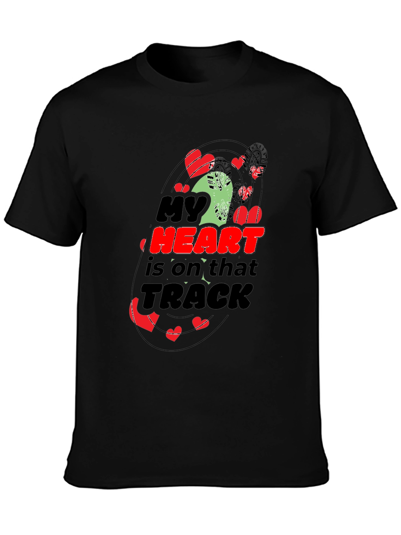 My Heart is on That Track Graphic Tee