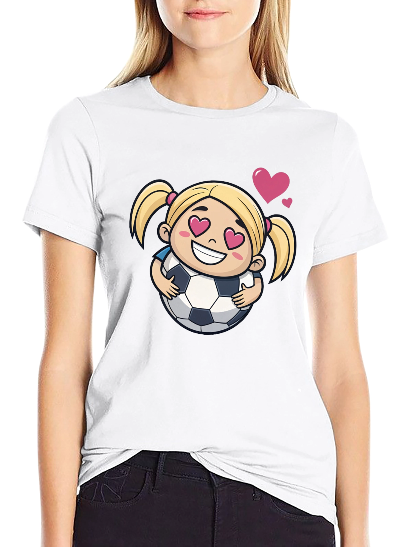 Cute Soccer Girl T-Shirt