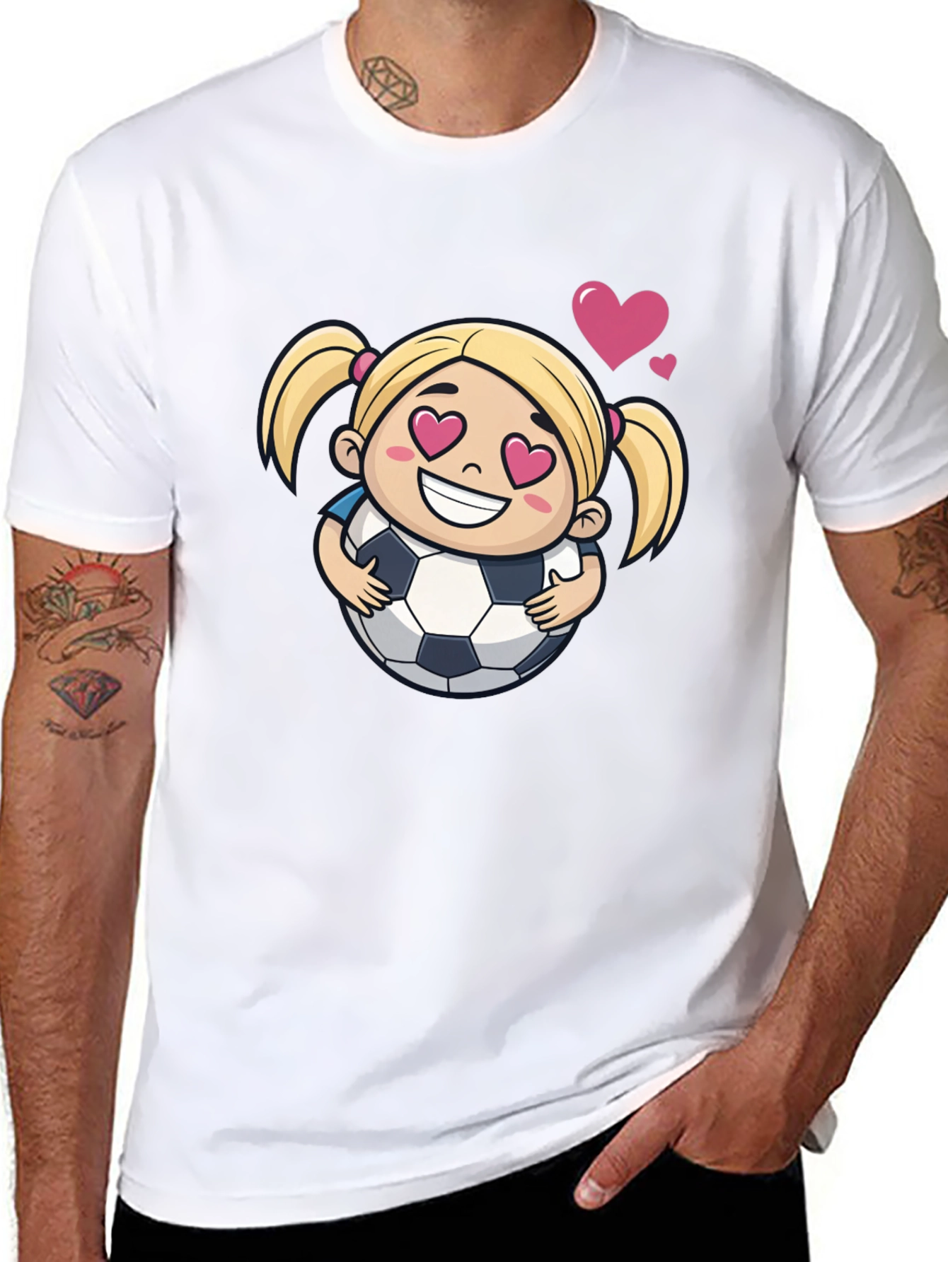Cute Soccer Girl T-Shirt