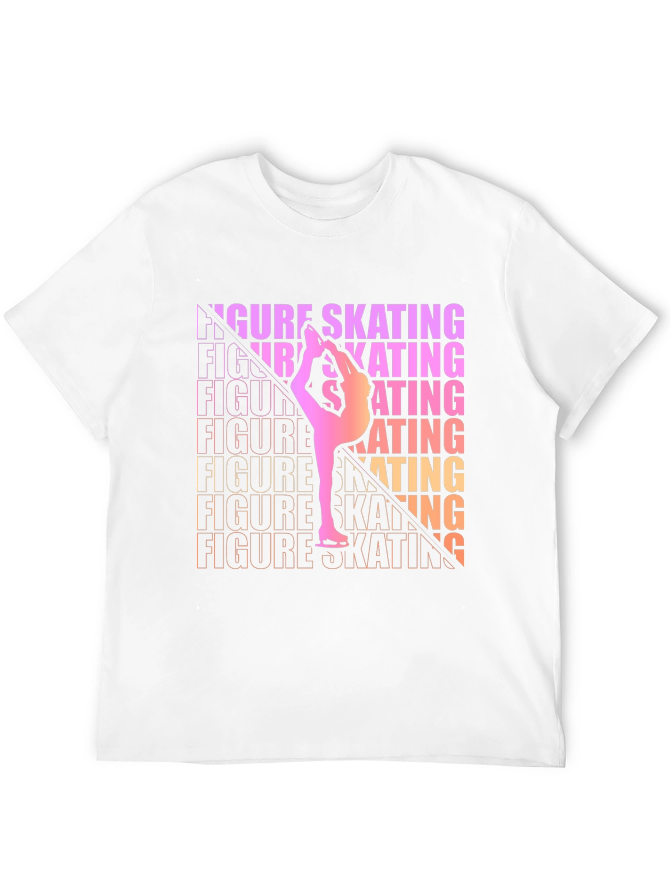 Figure Skating Graphic Tee - Gradient Design