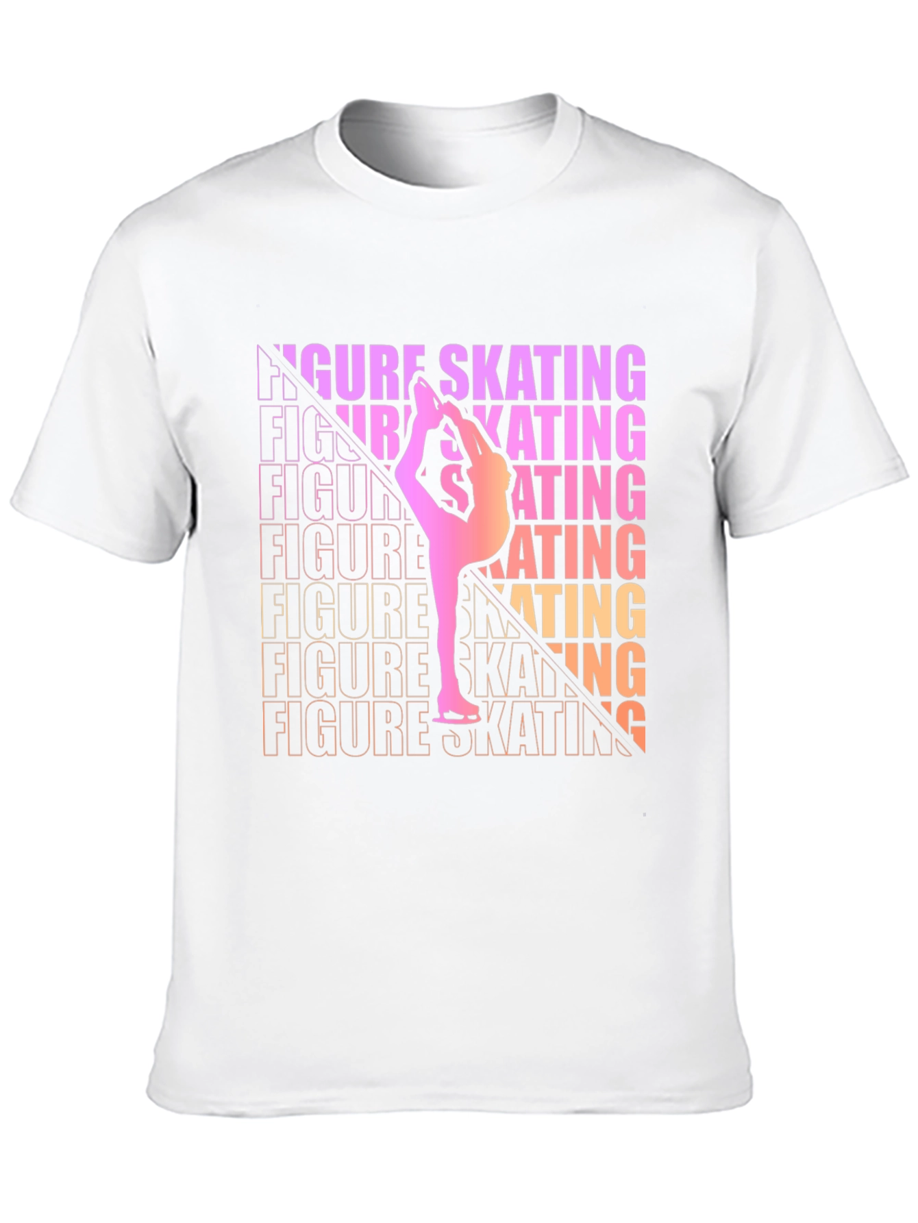 Figure Skating Graphic Tee - Gradient Design
