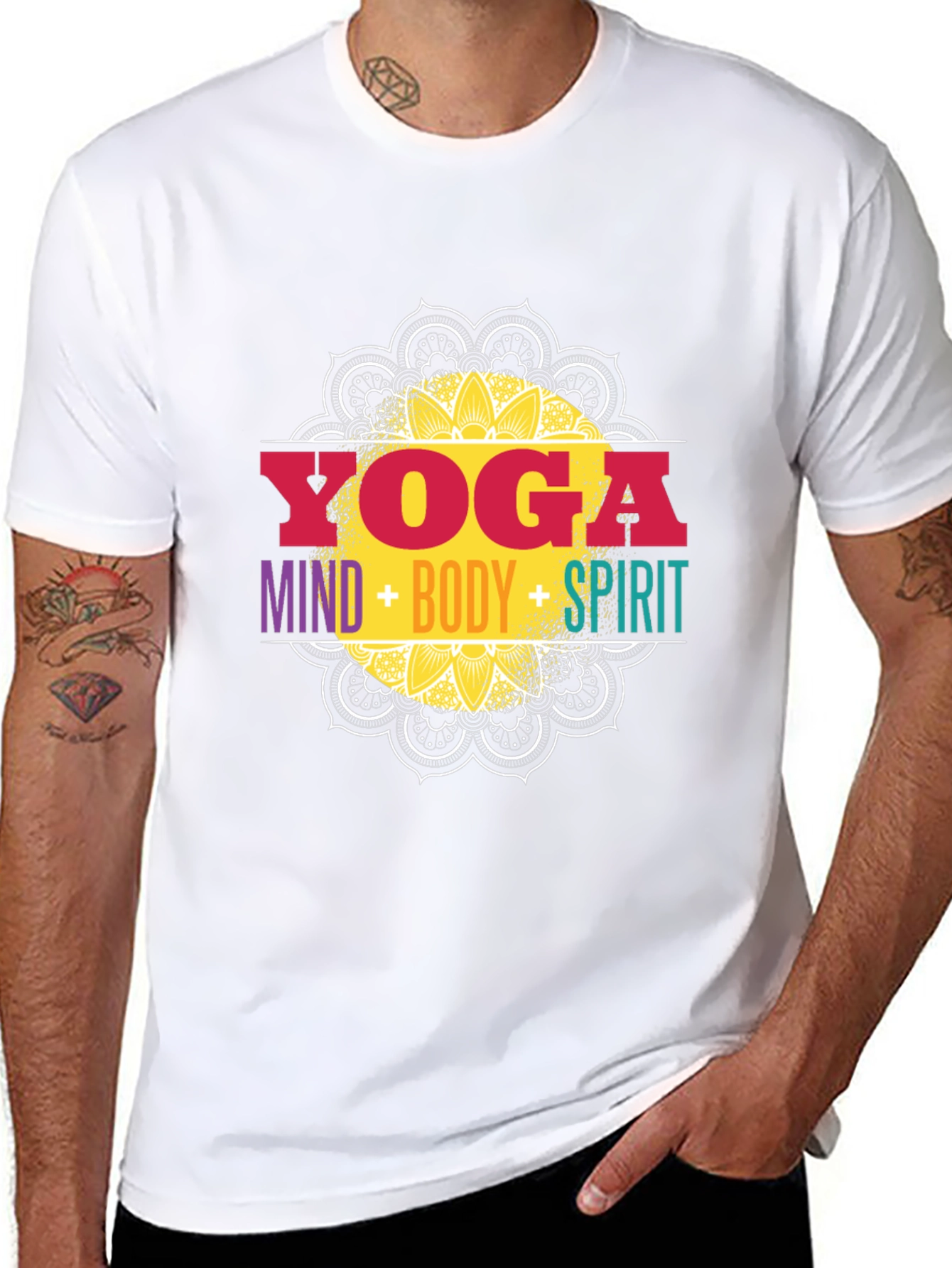 Yoga Mind Body Spirit Graphic Tee