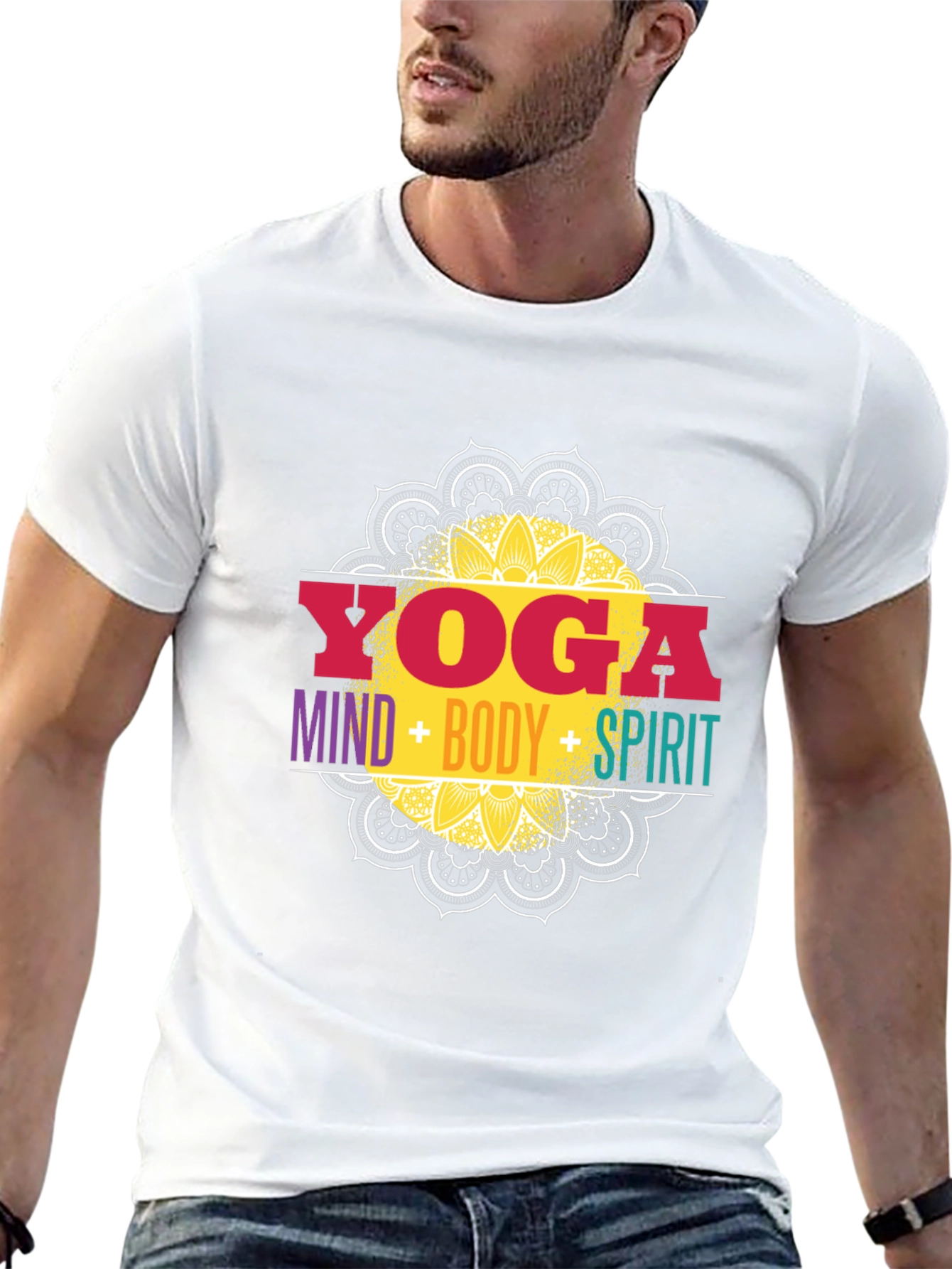Yoga Mind Body Spirit Graphic Tee