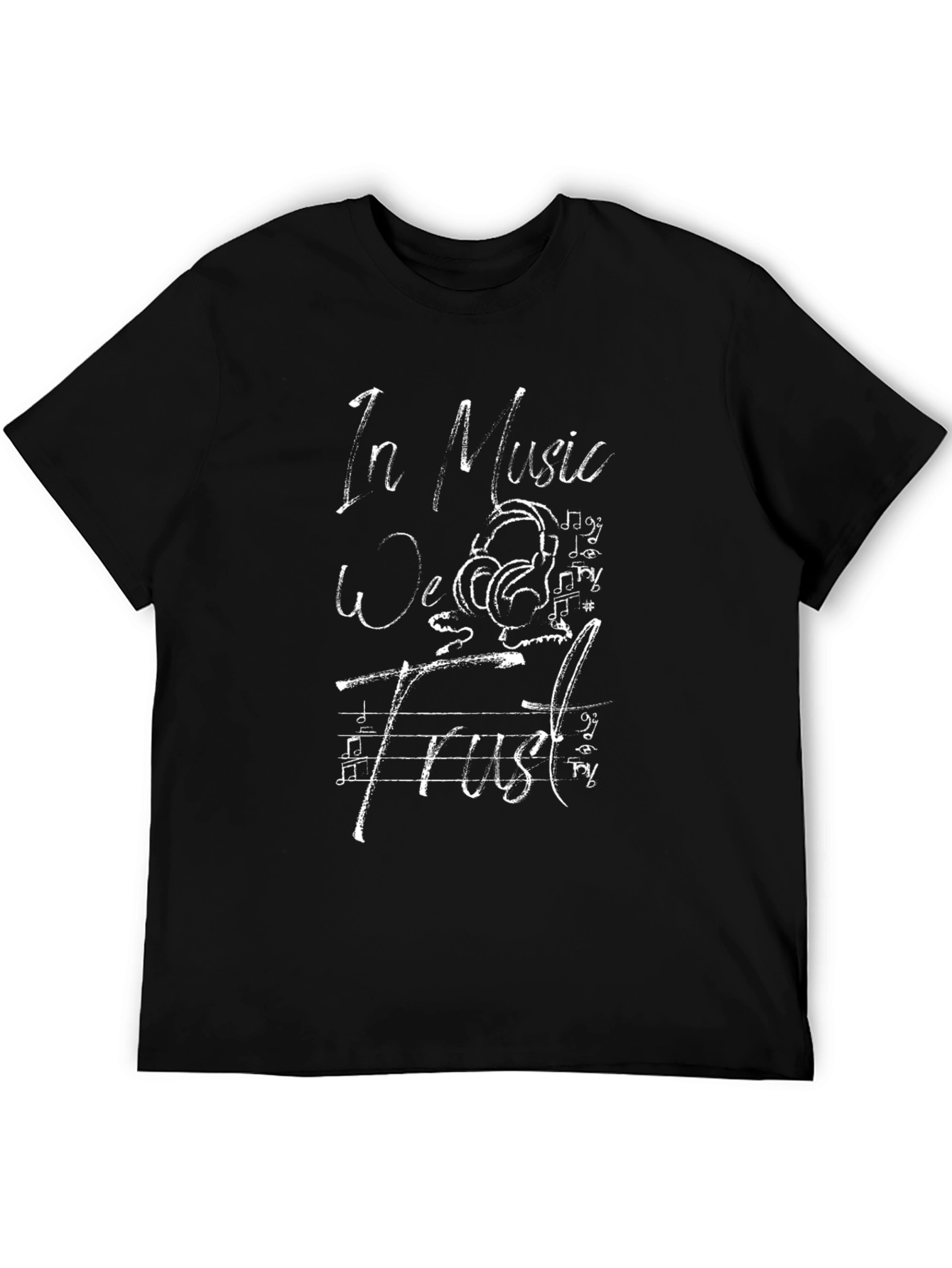 In Music We Trust Graphic Tee - Black