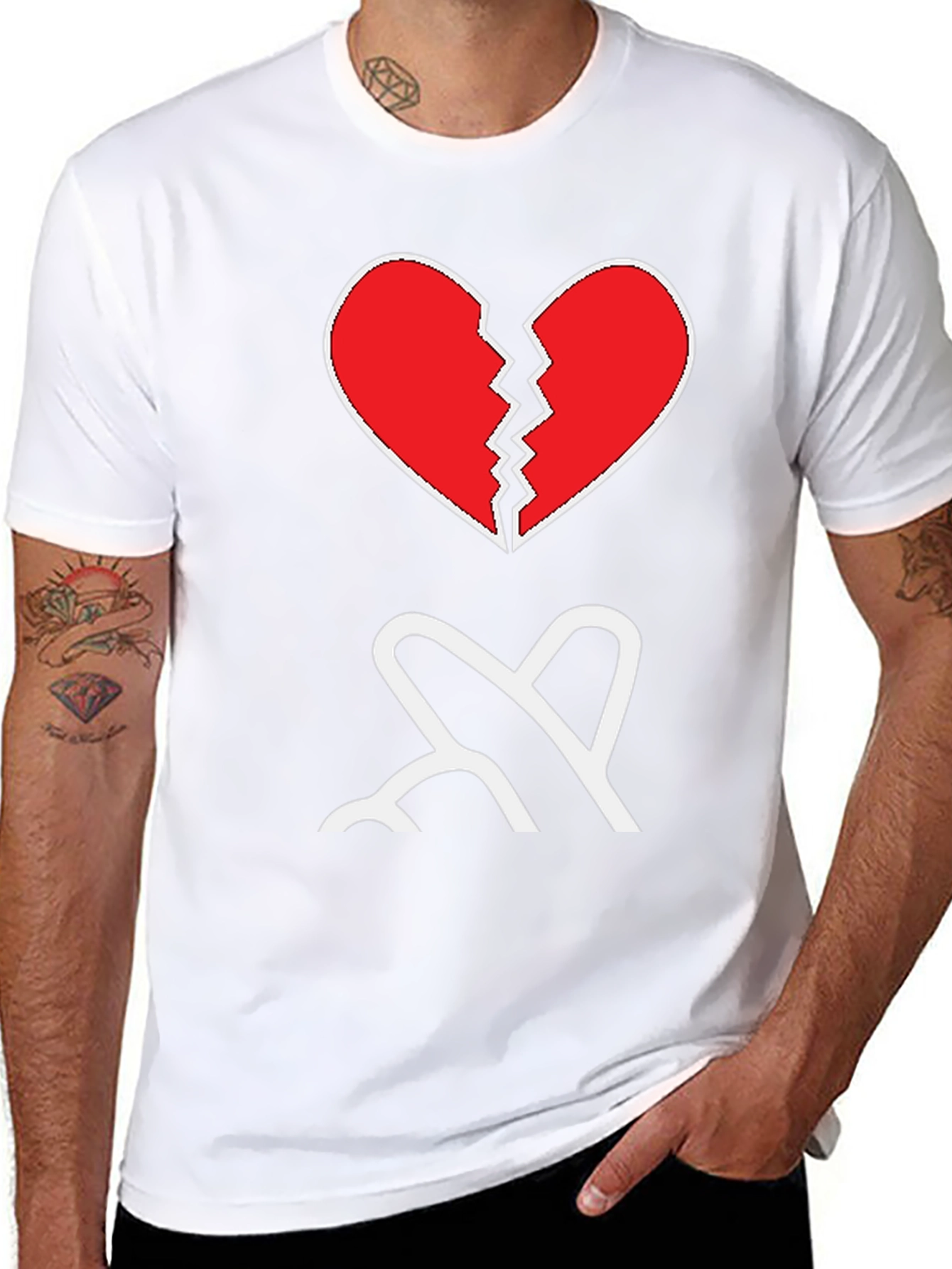 Broken Heart T-Shirt - Express Yourself