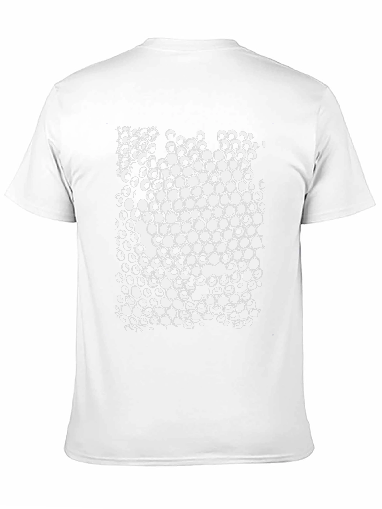 Abstract Geometric Pattern Black T-Shirt