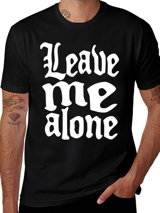 Leave Me Alone Black Graphic Tee