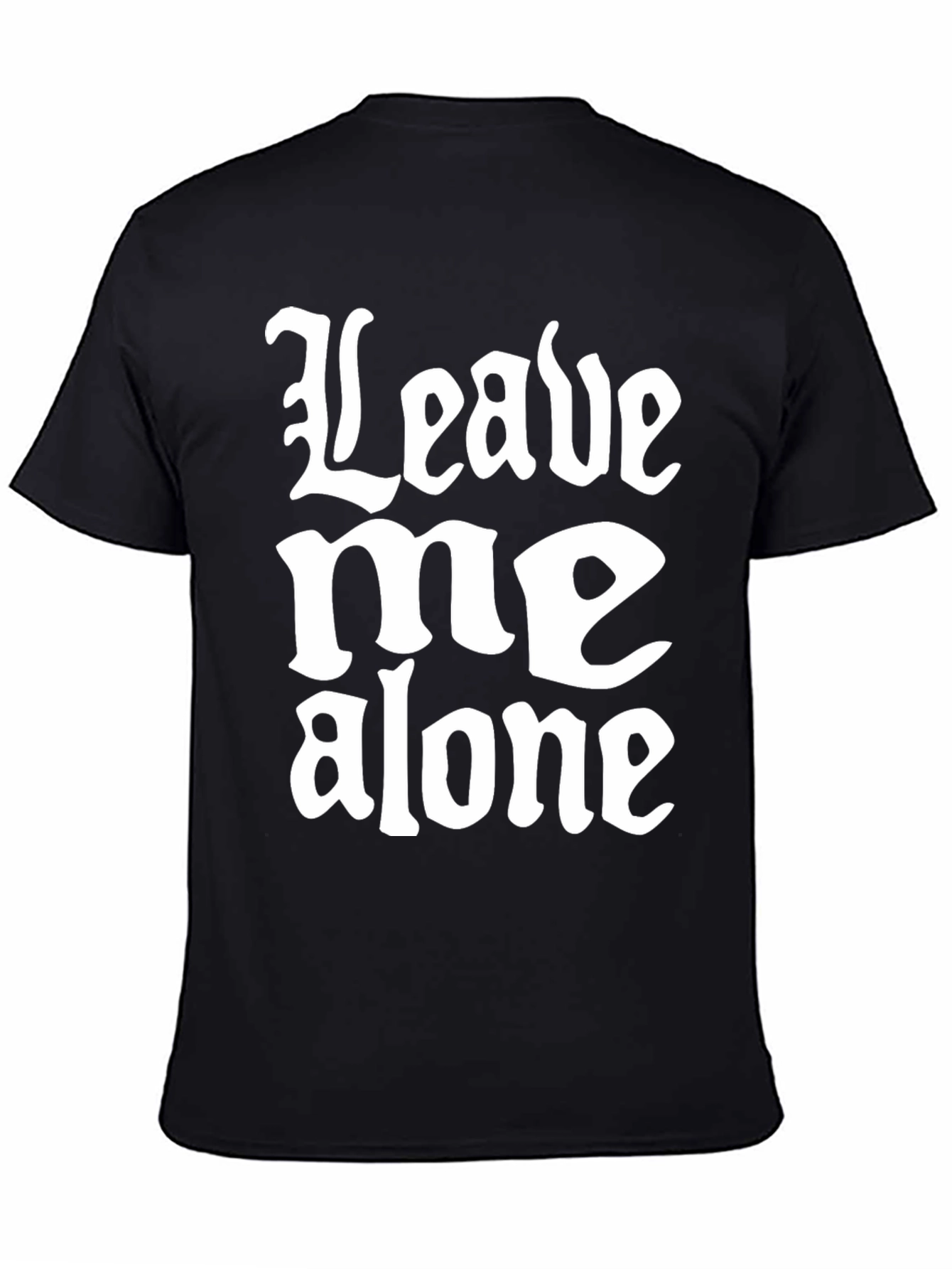 Leave Me Alone Black Graphic Tee